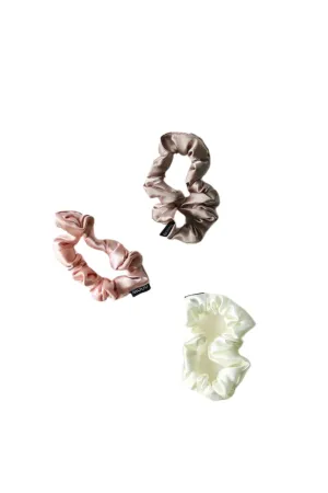 Nude Mini Mood Scrunchie Trio