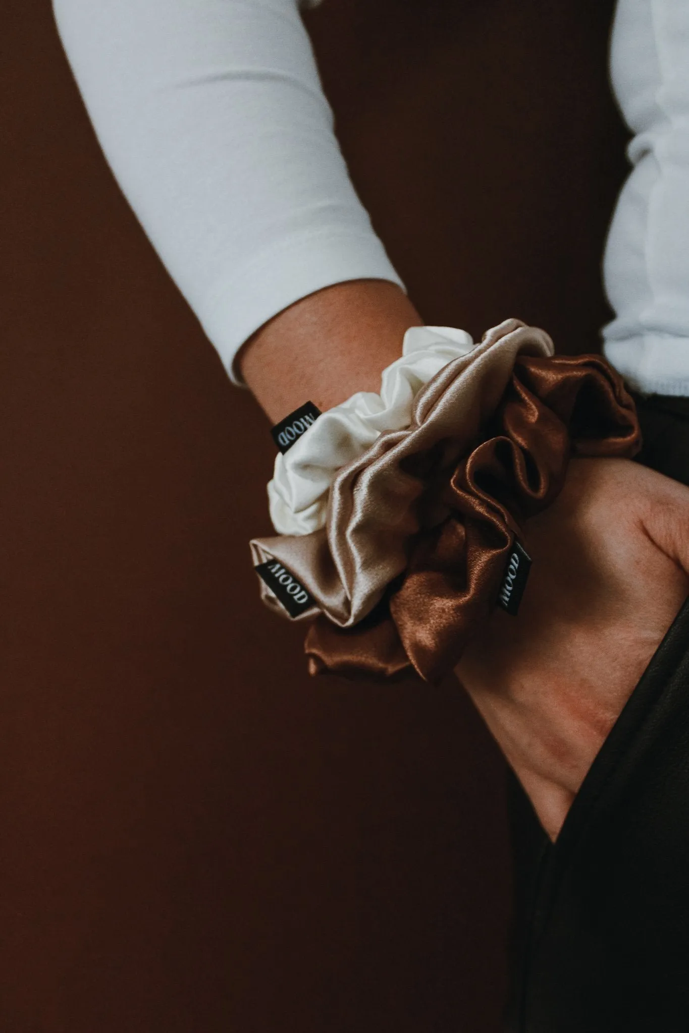 Nude Mini Mood Scrunchie Trio