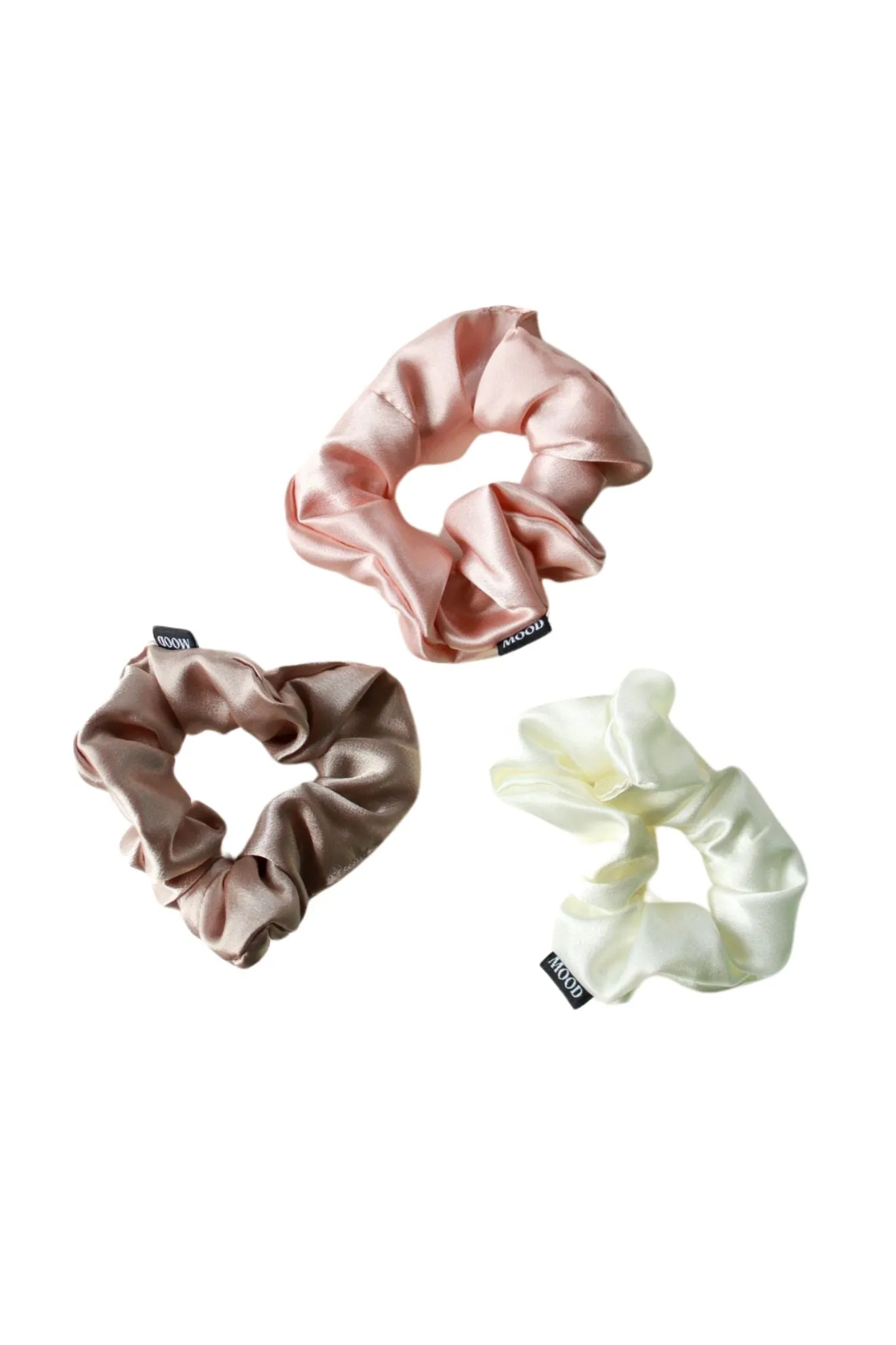 Nude Mood Scrunchie Trio