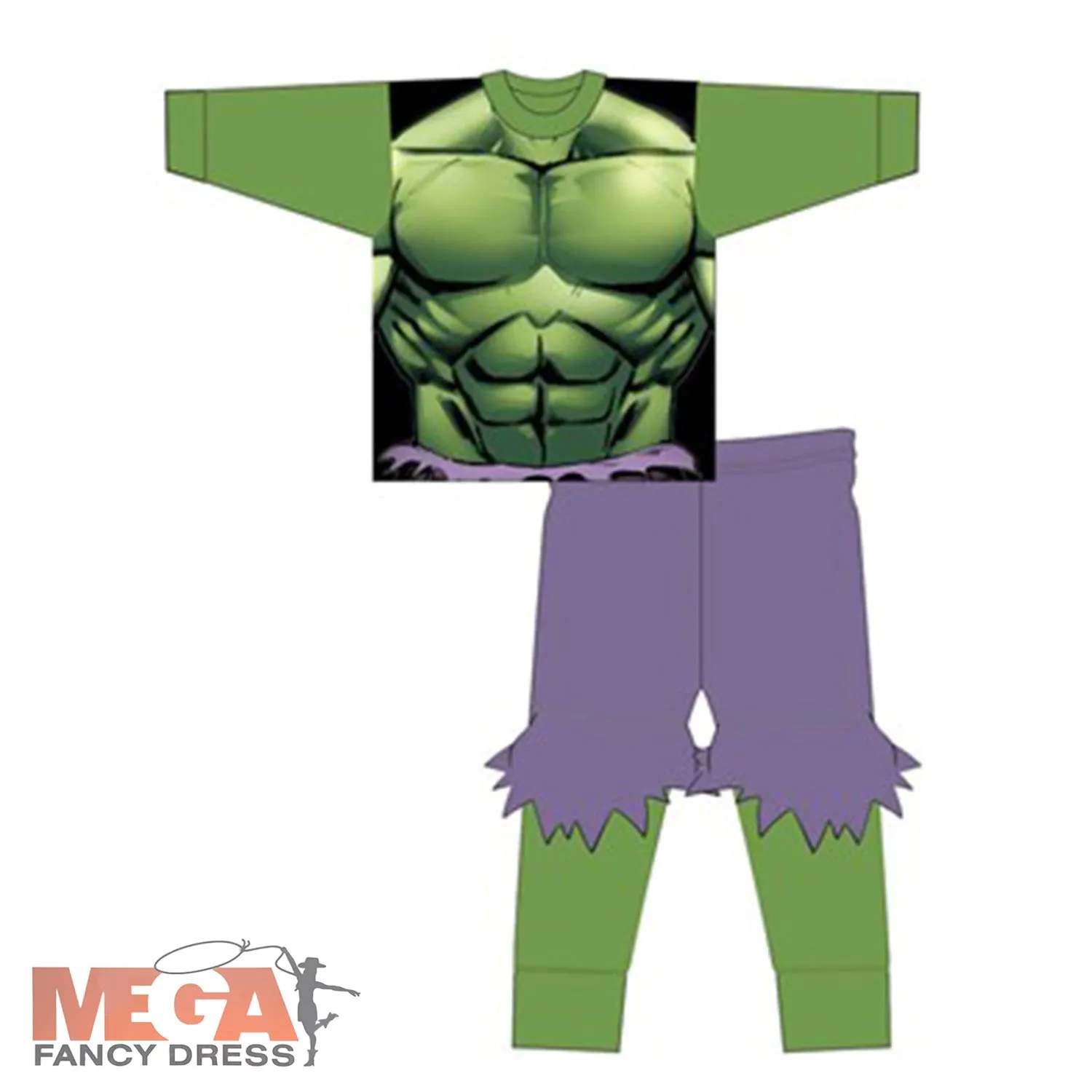 Official Boys Marvel Hulk Superhero Pyjamas