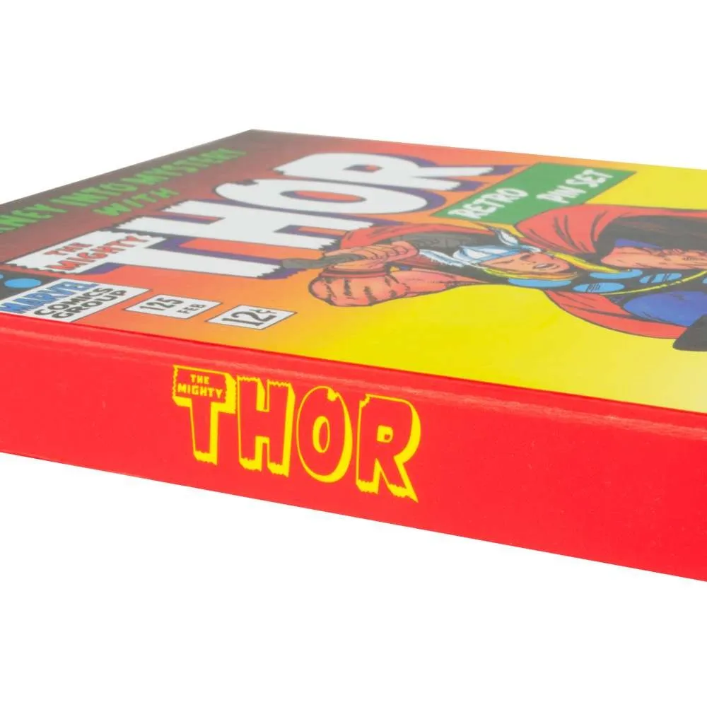 Official Marvel Avengers Thor Retro Pin Badge Set
