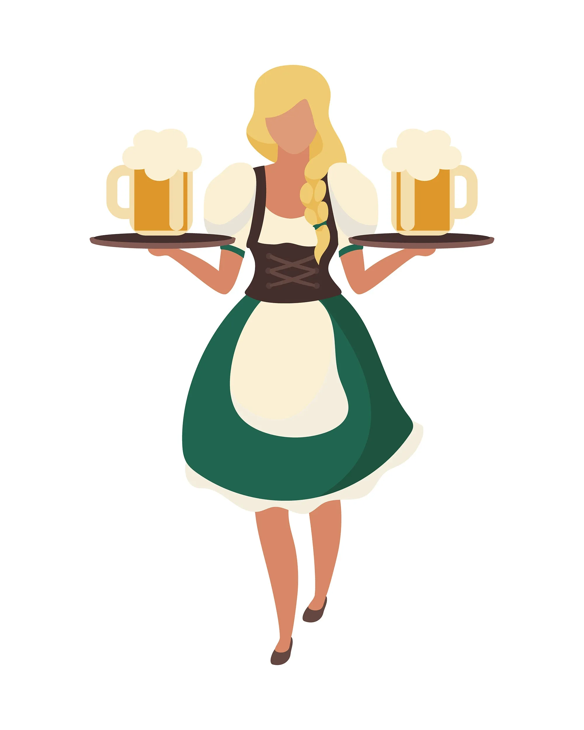 Oktoberfest flat vector illustration bundle