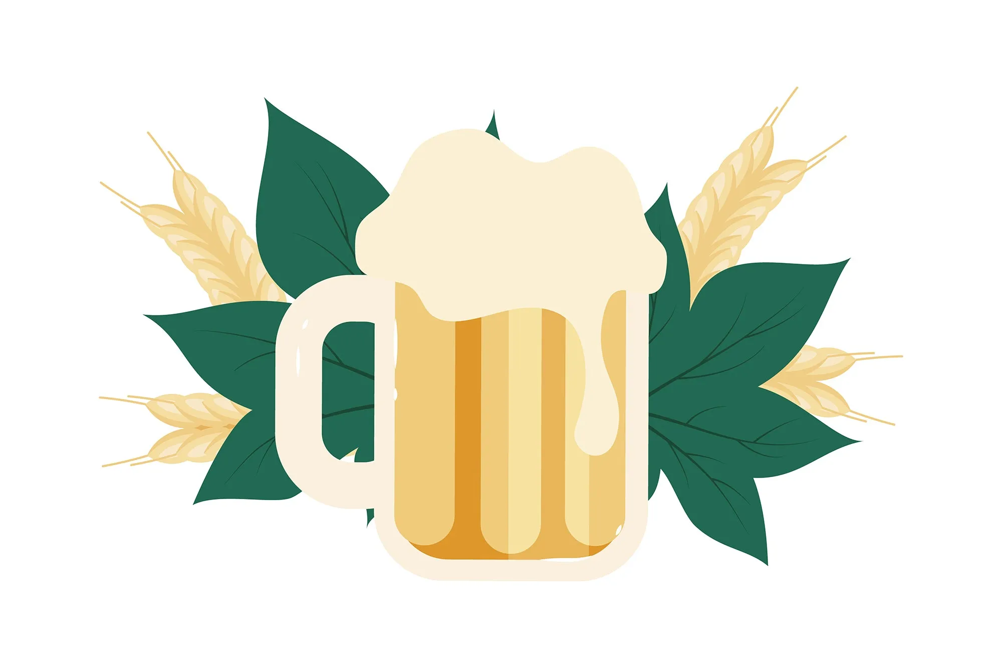 Oktoberfest flat vector illustration bundle