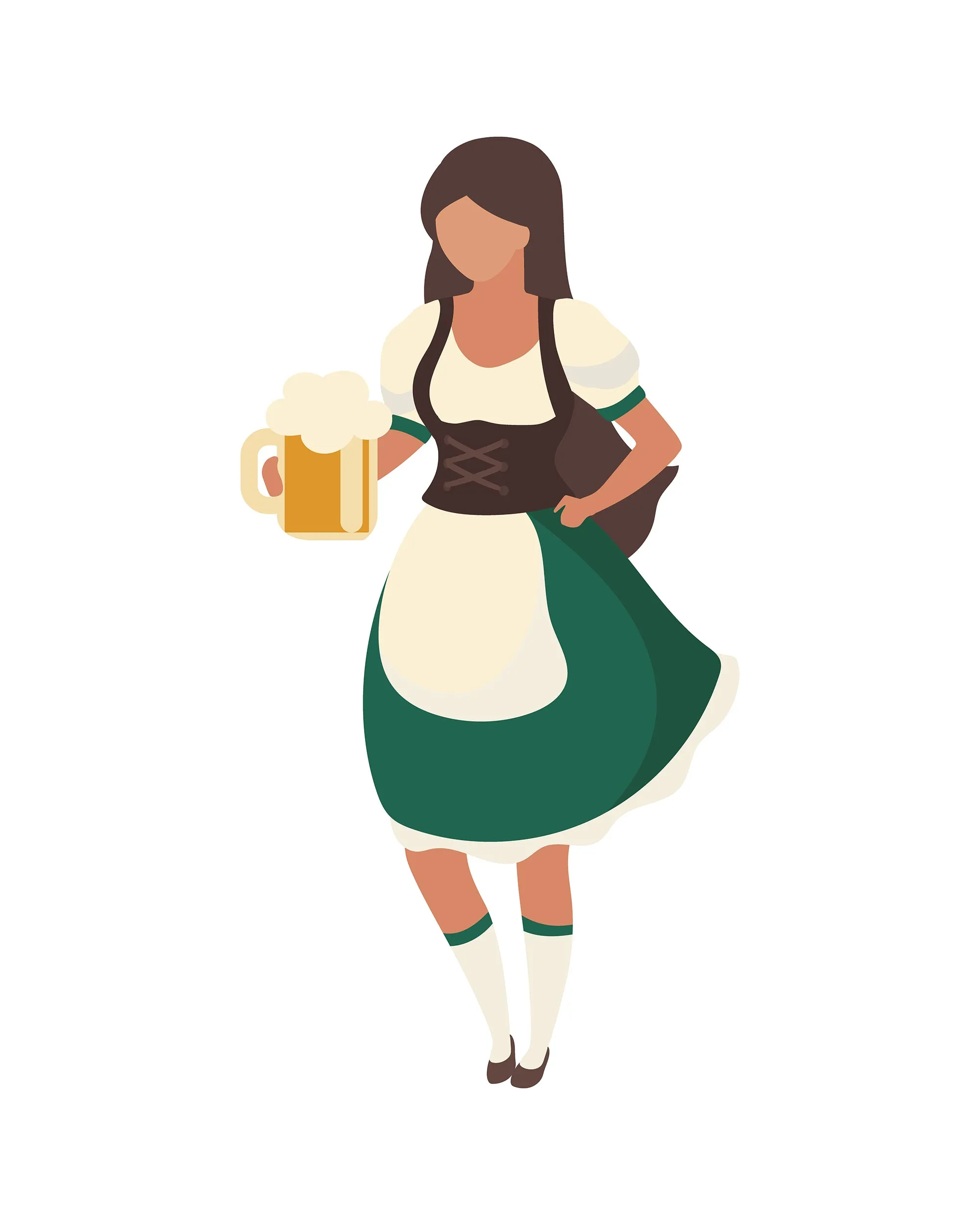 Oktoberfest flat vector illustration bundle