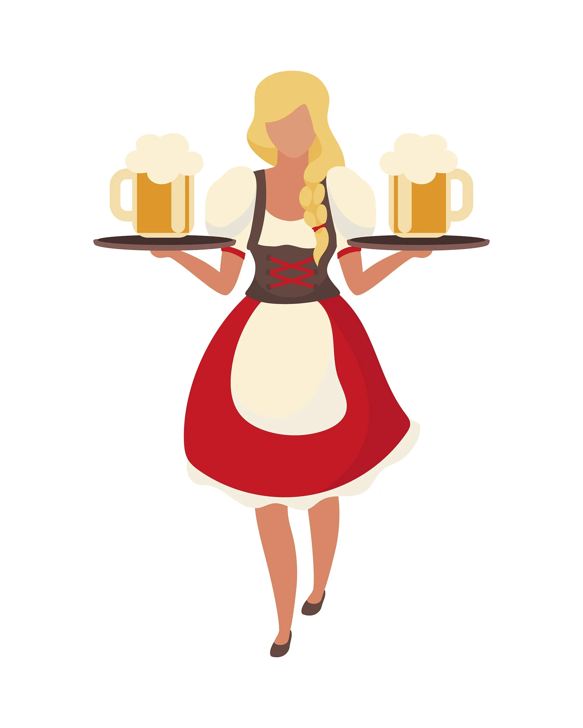 Oktoberfest flat vector illustration bundle