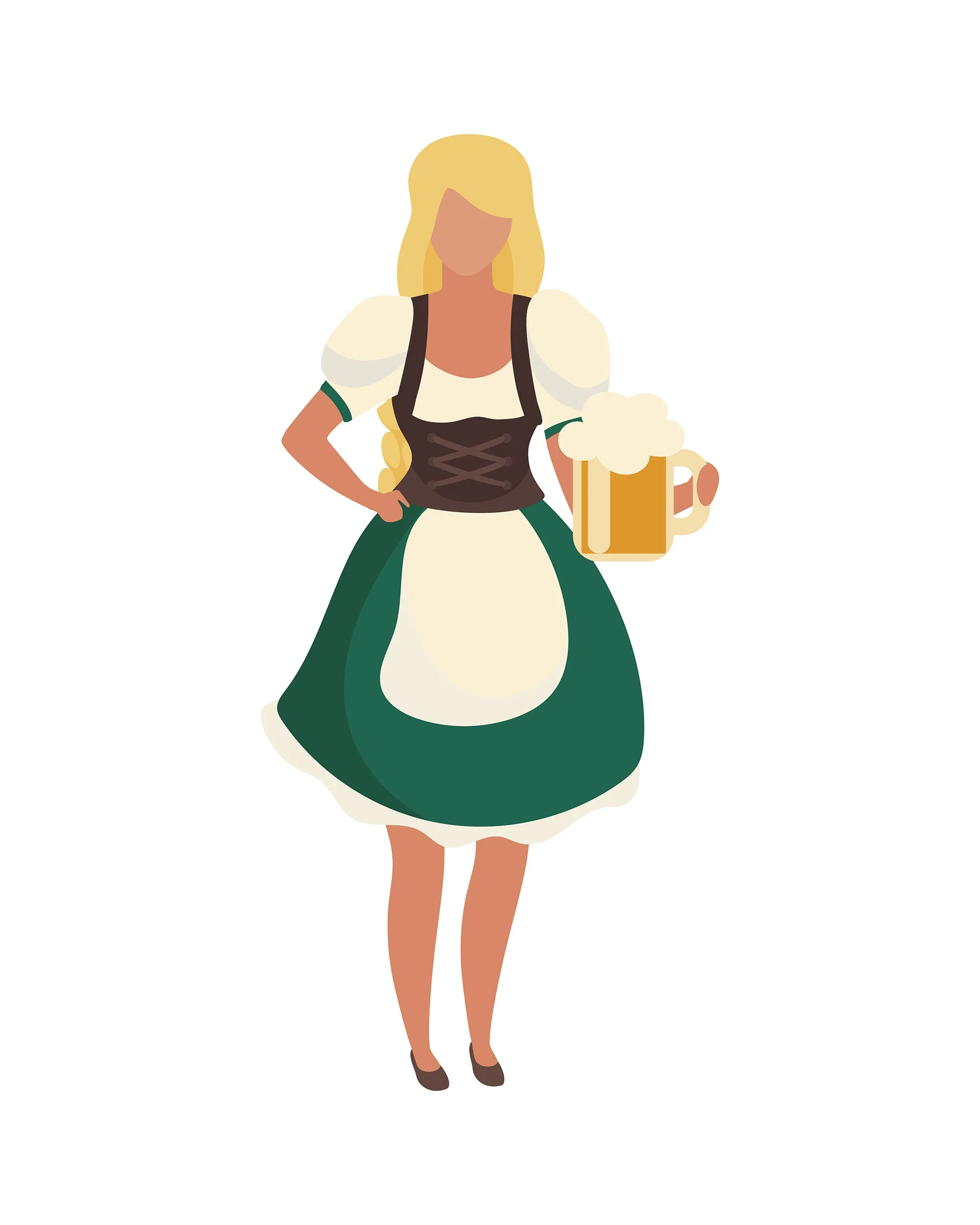 Oktoberfest flat vector illustration bundle