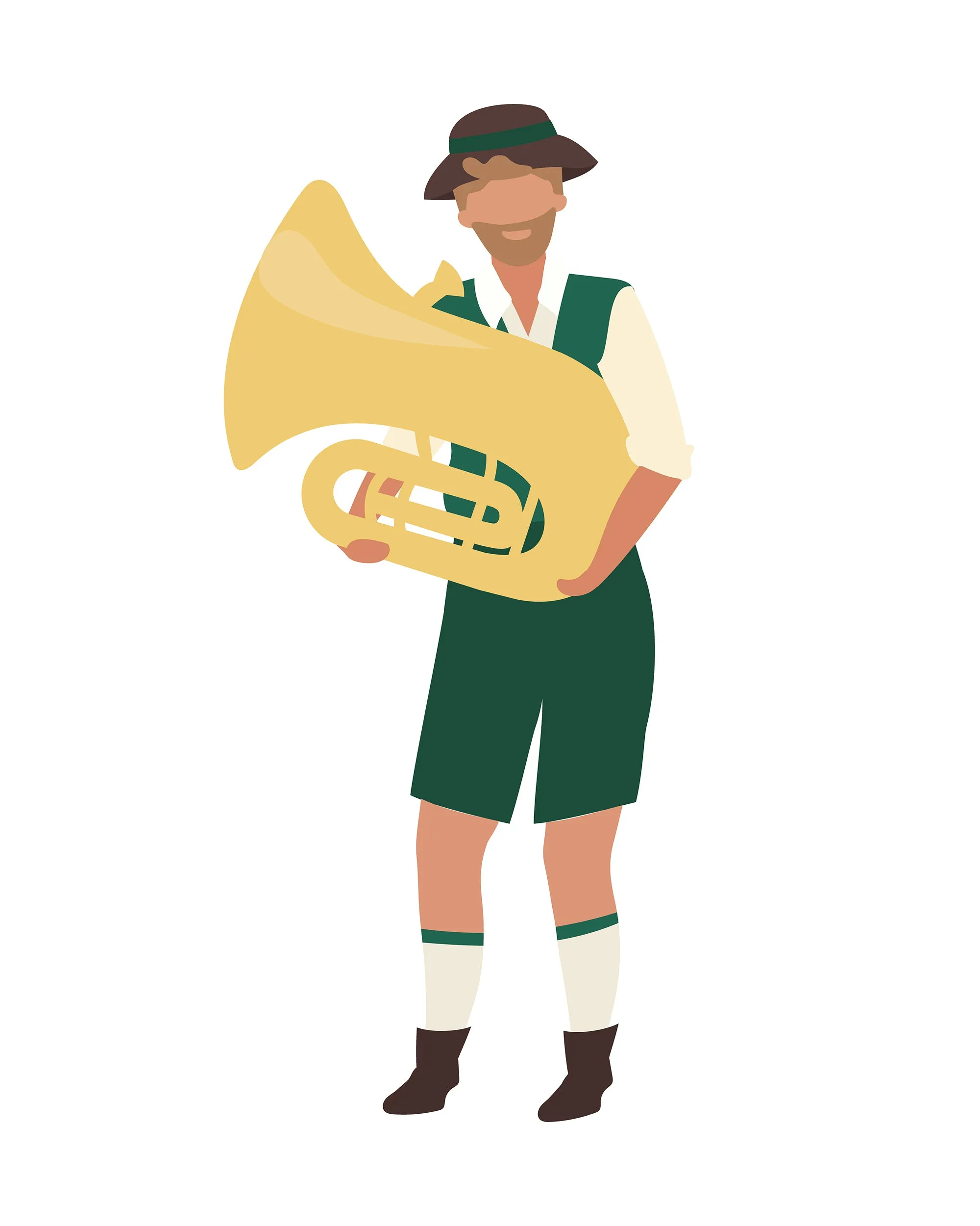 Oktoberfest flat vector illustration bundle