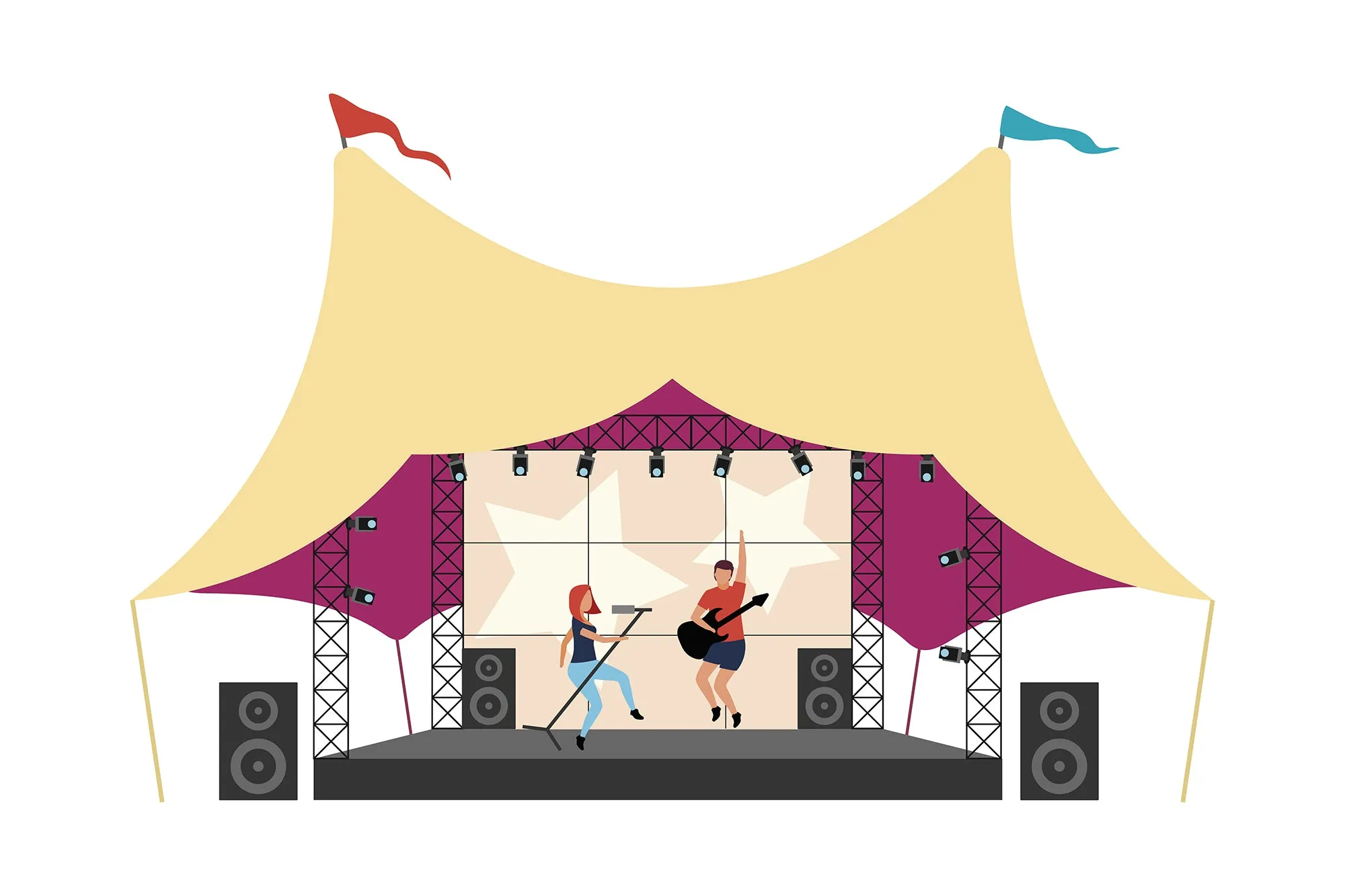 Oktoberfest flat vector illustration bundle