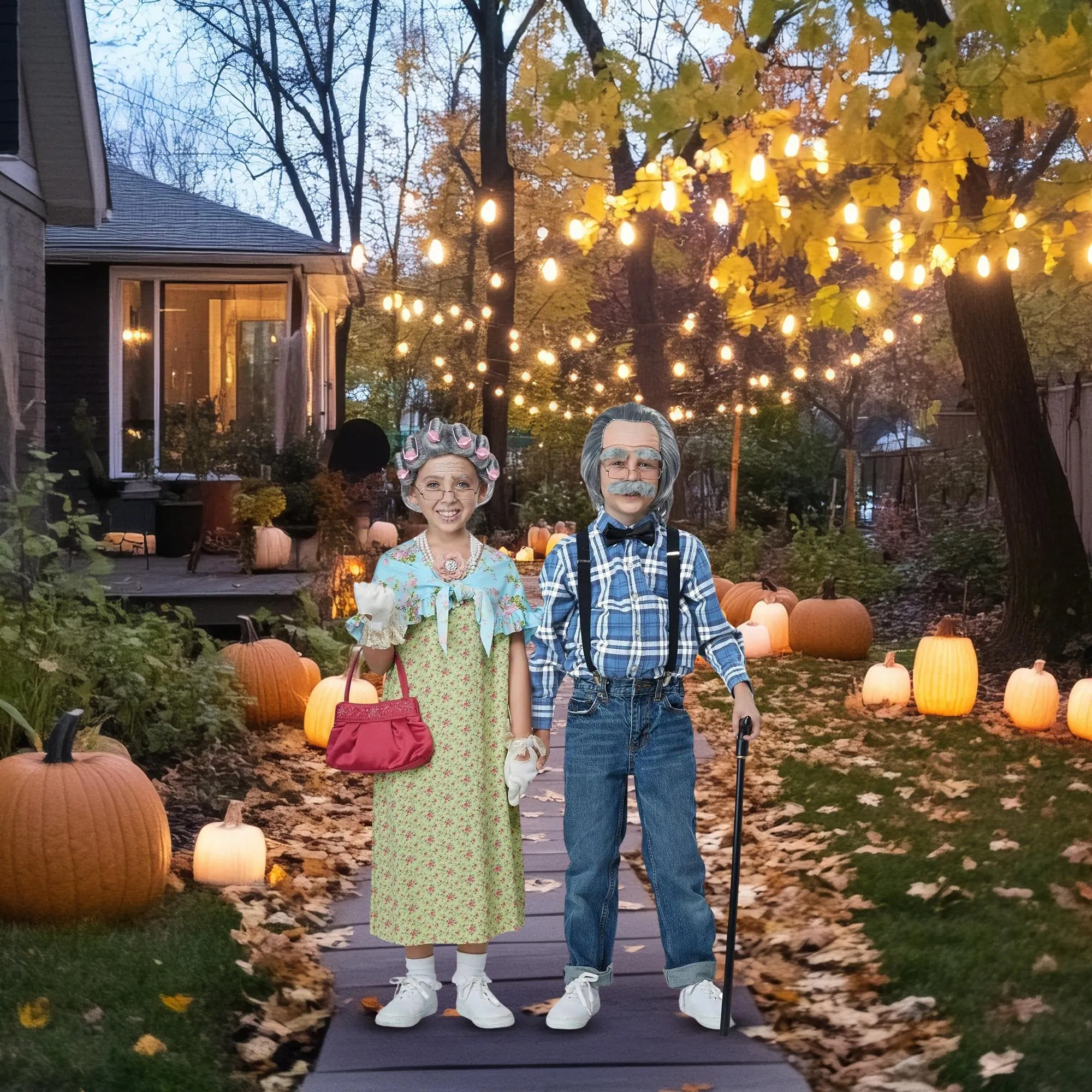 Old Man Child Costume Kit