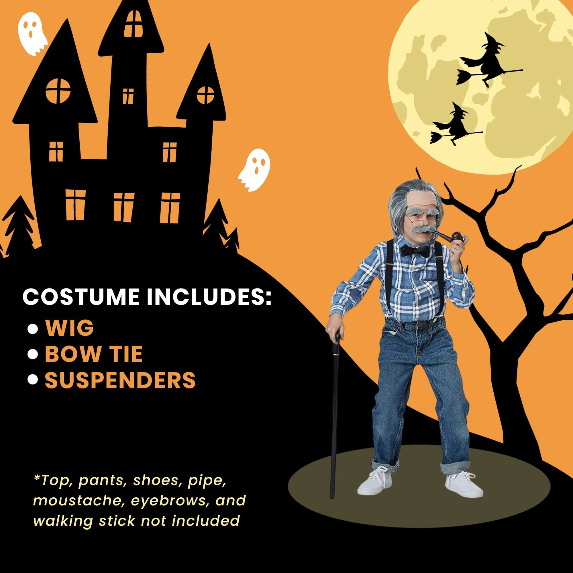 Old Man Child Costume Kit