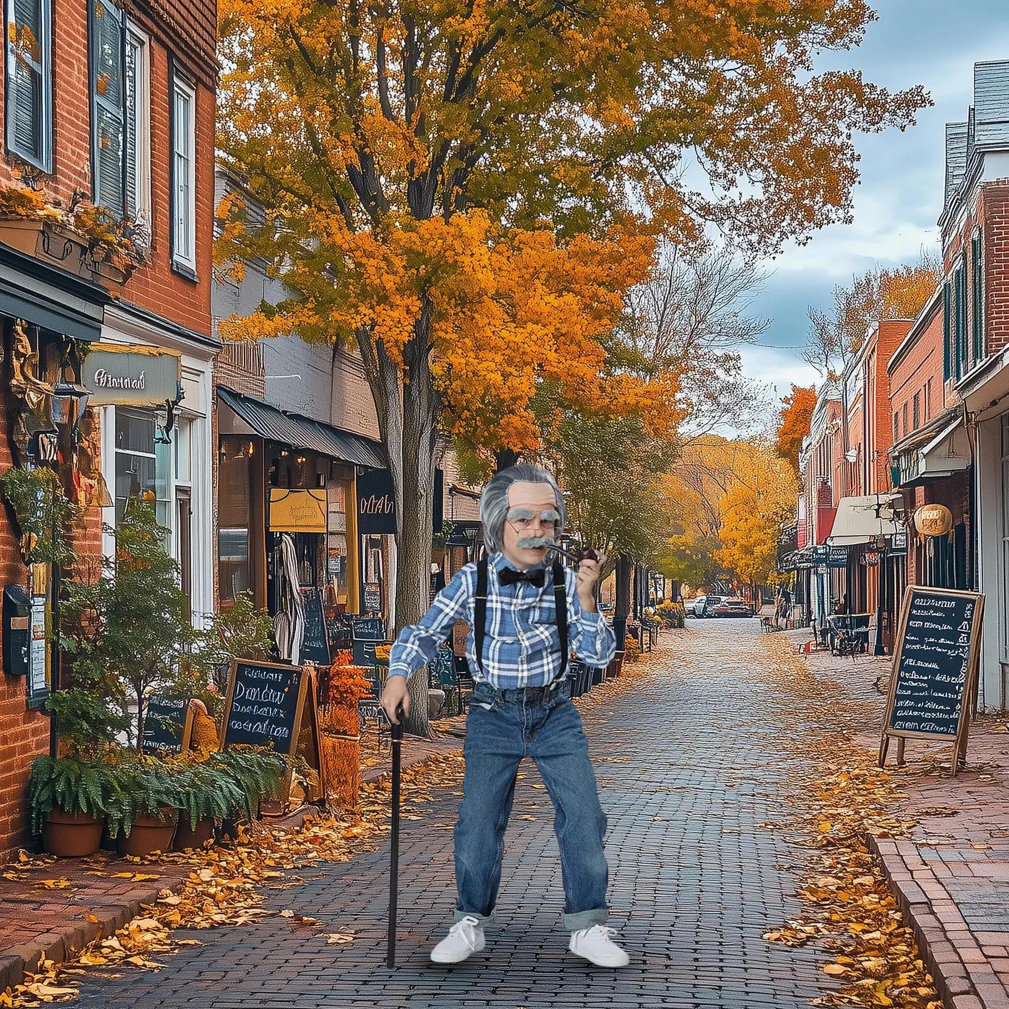 Old Man Child Costume Kit
