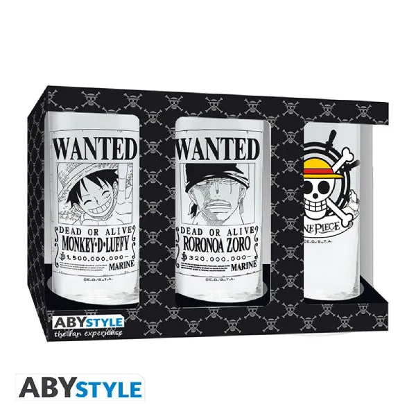 ONE PIECE - 3 glass set 海賊王