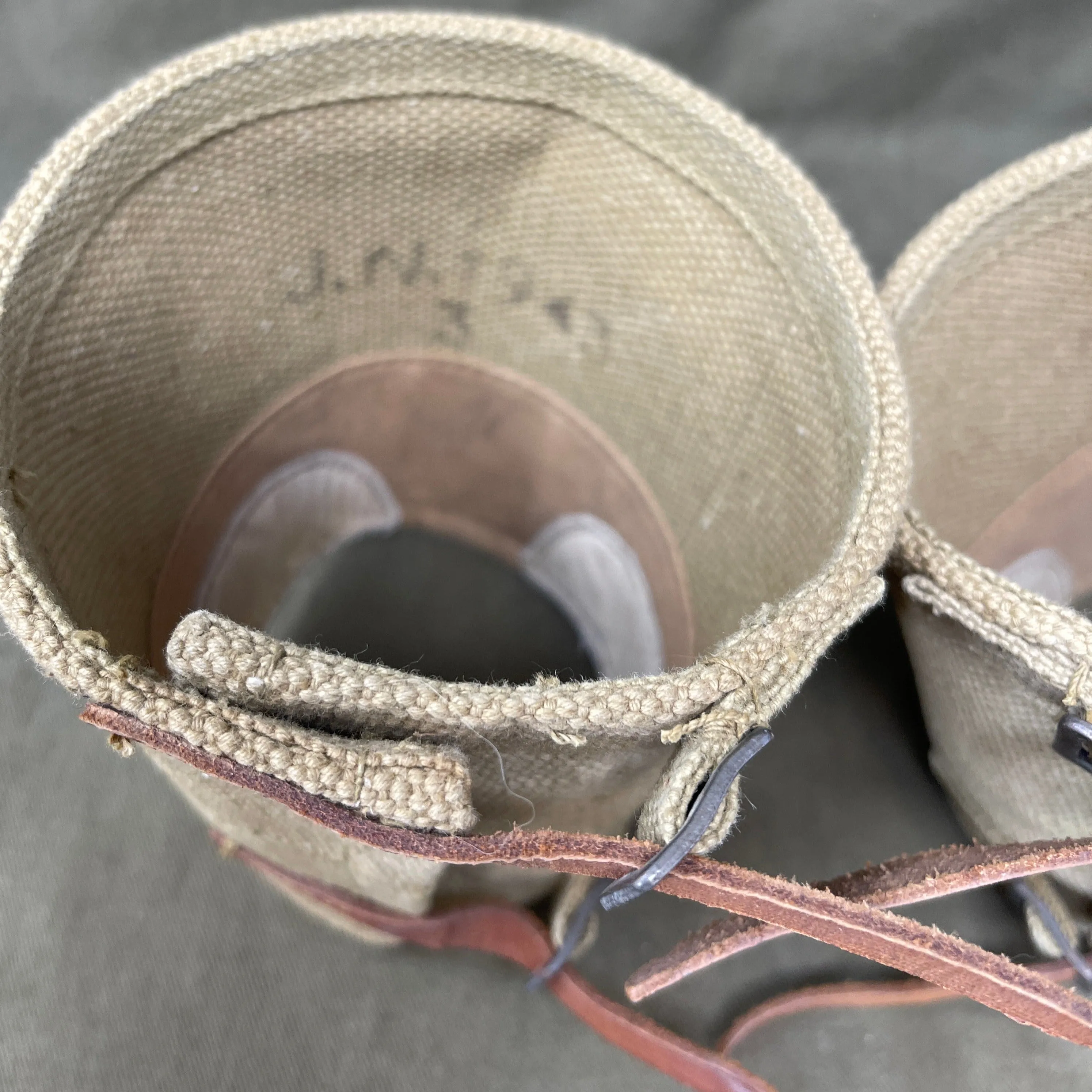 Original 1943 Dated British Army Anklets - Size 3