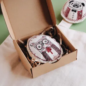 Owl Artisan Embroidered Pin [CLEARANCE]