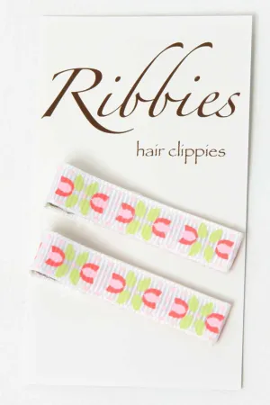 Paire de Barrettes Anti-Glisse Georgia Tulipes