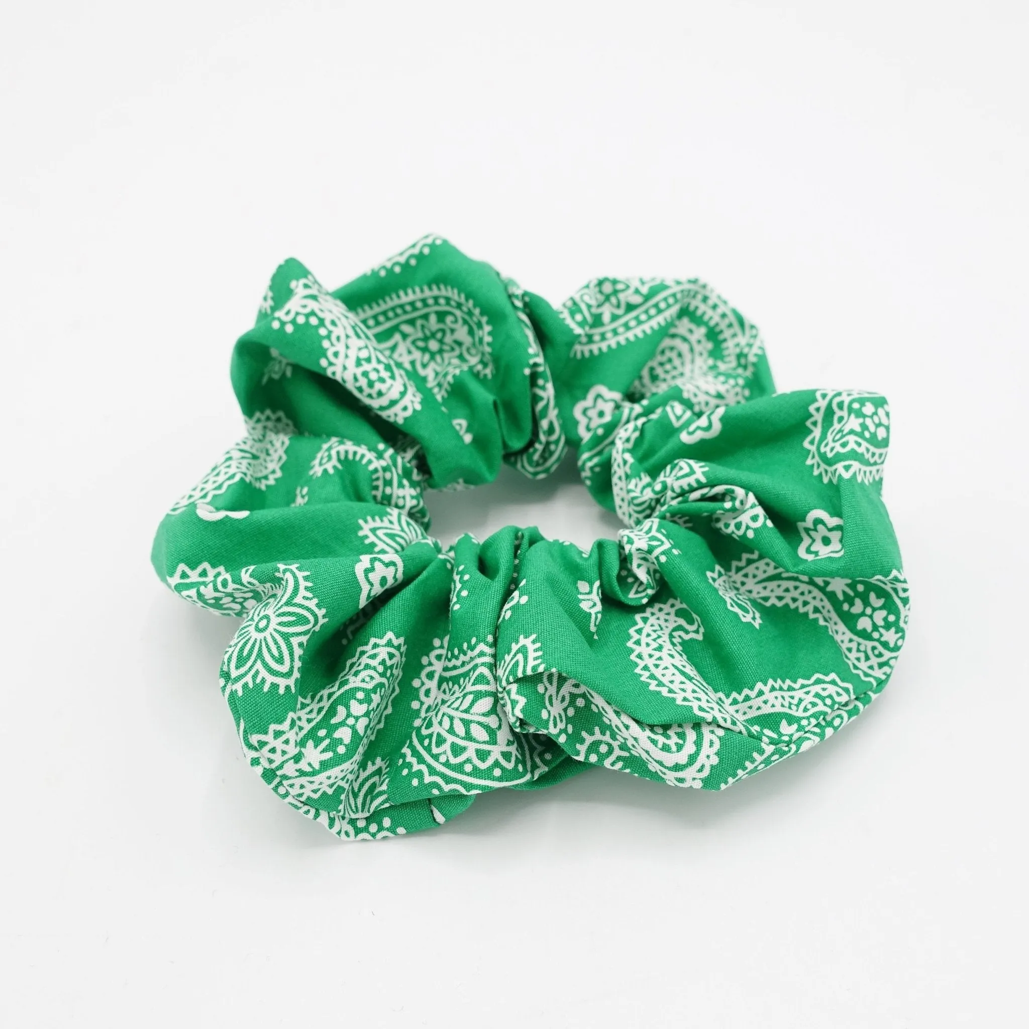 paisley print scrunchies casual hair elastic scrunchie for women