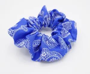 paisley print scrunchies casual hair elastic scrunchie for women