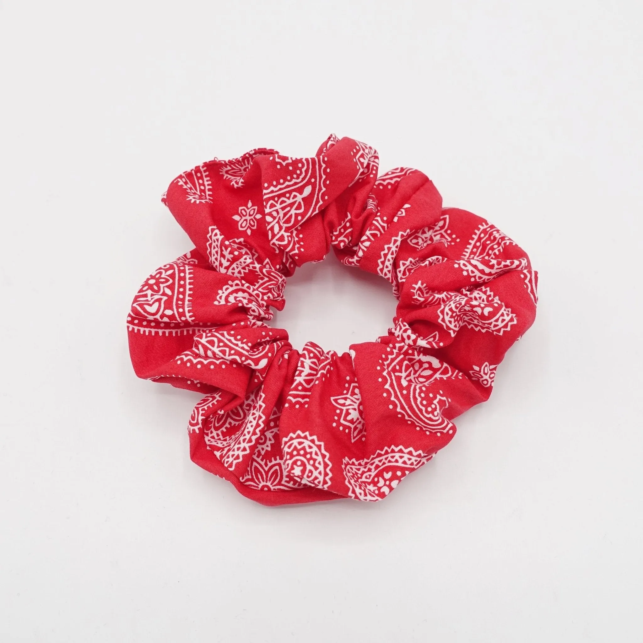 paisley print scrunchies casual hair elastic scrunchie for women