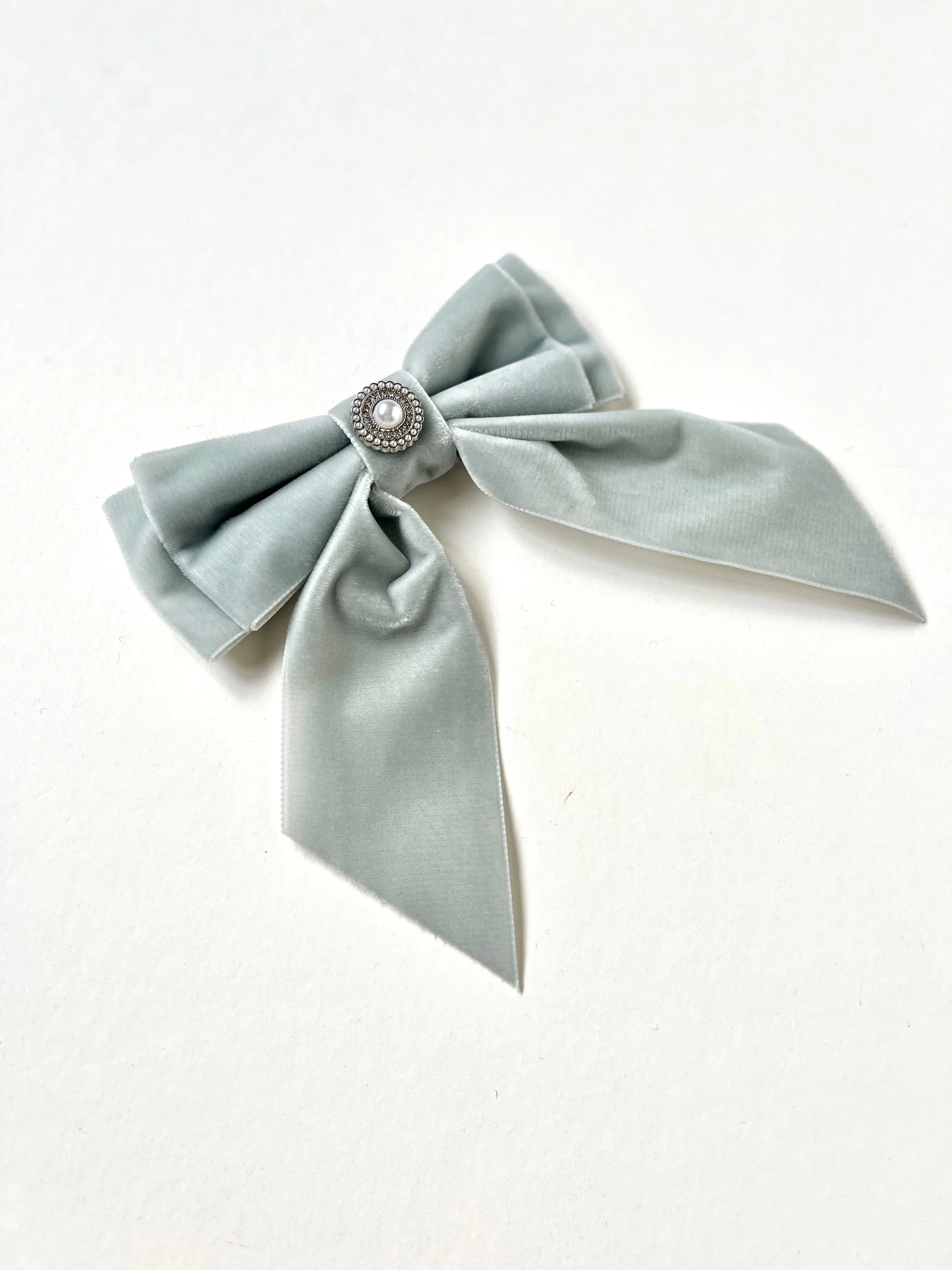 Parisienne Chic Bow | Oversize Velvet Short Bow | Classic Sophistication | Luxury Designer Hair Bow | Made to Order