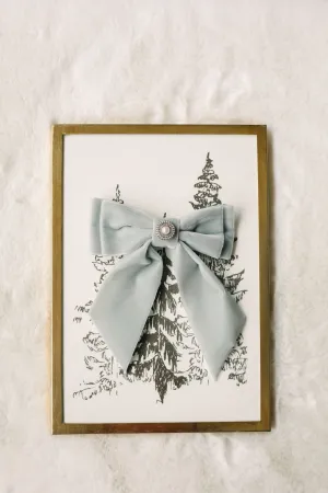 Parisienne Chic Bow | Oversize Velvet Short Bow | Classic Sophistication | Luxury Designer Hair Bow | Made to Order