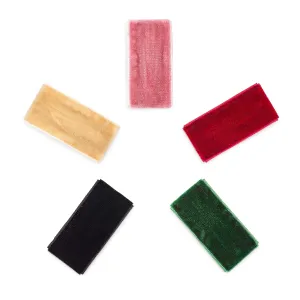 Parker Baby Girl Hair Clips - 5 Pack Velvet Snap Barrettes Hair Accessories - "Holly Set"