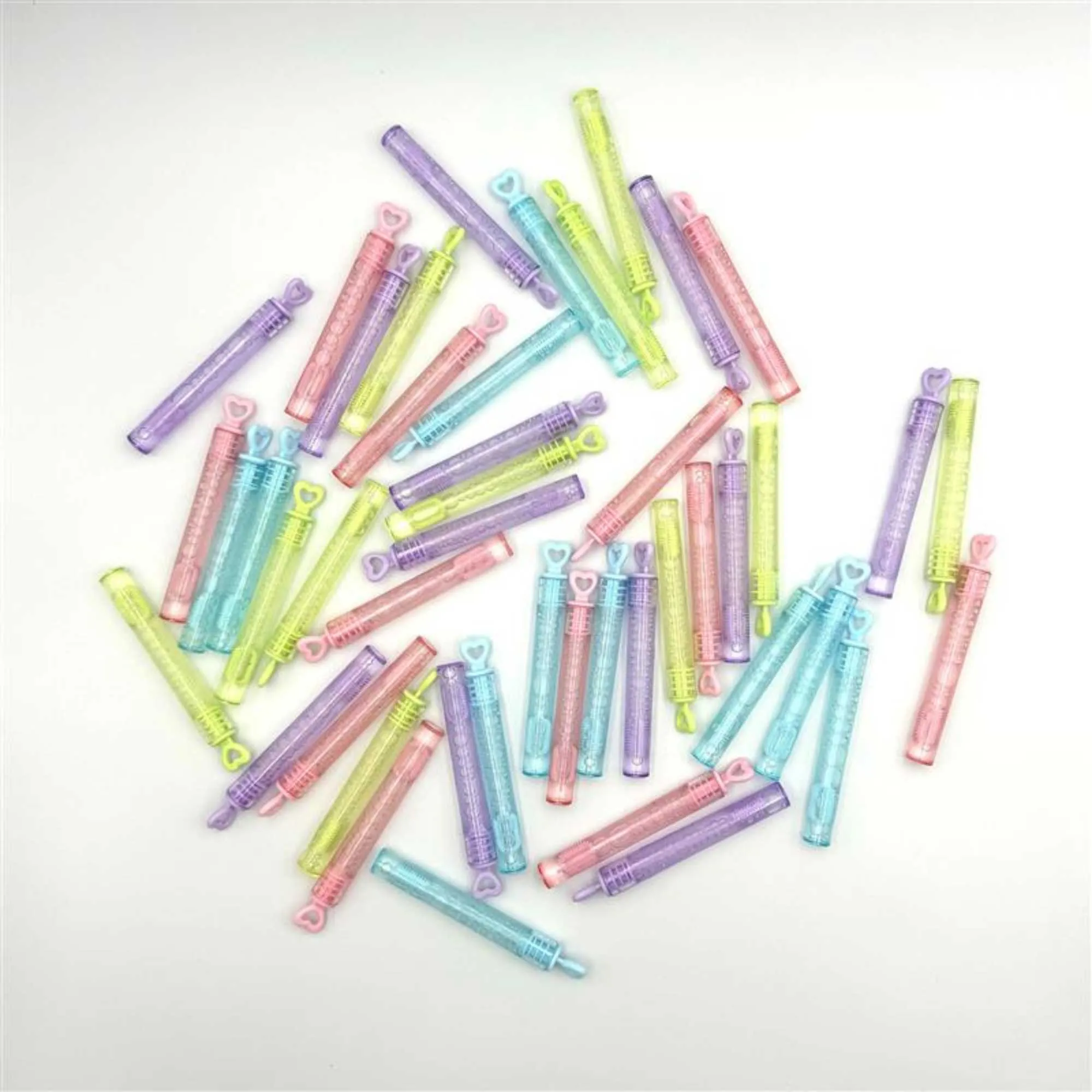 Pastel Bubble Wands - 48 Pack Bubble Solution & Wands