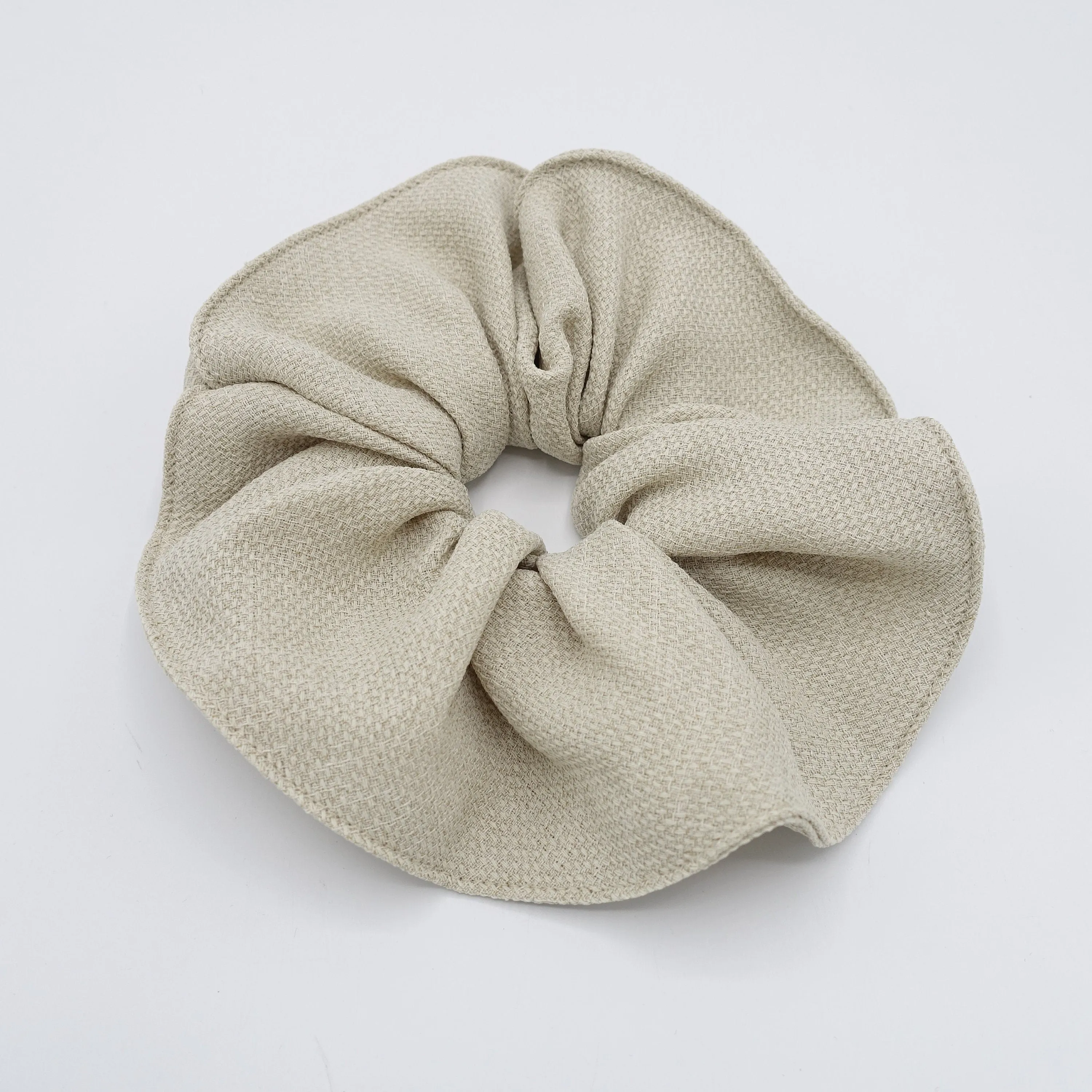 pastel scrunchies, linen scrunchies, oversized scrunchies for women