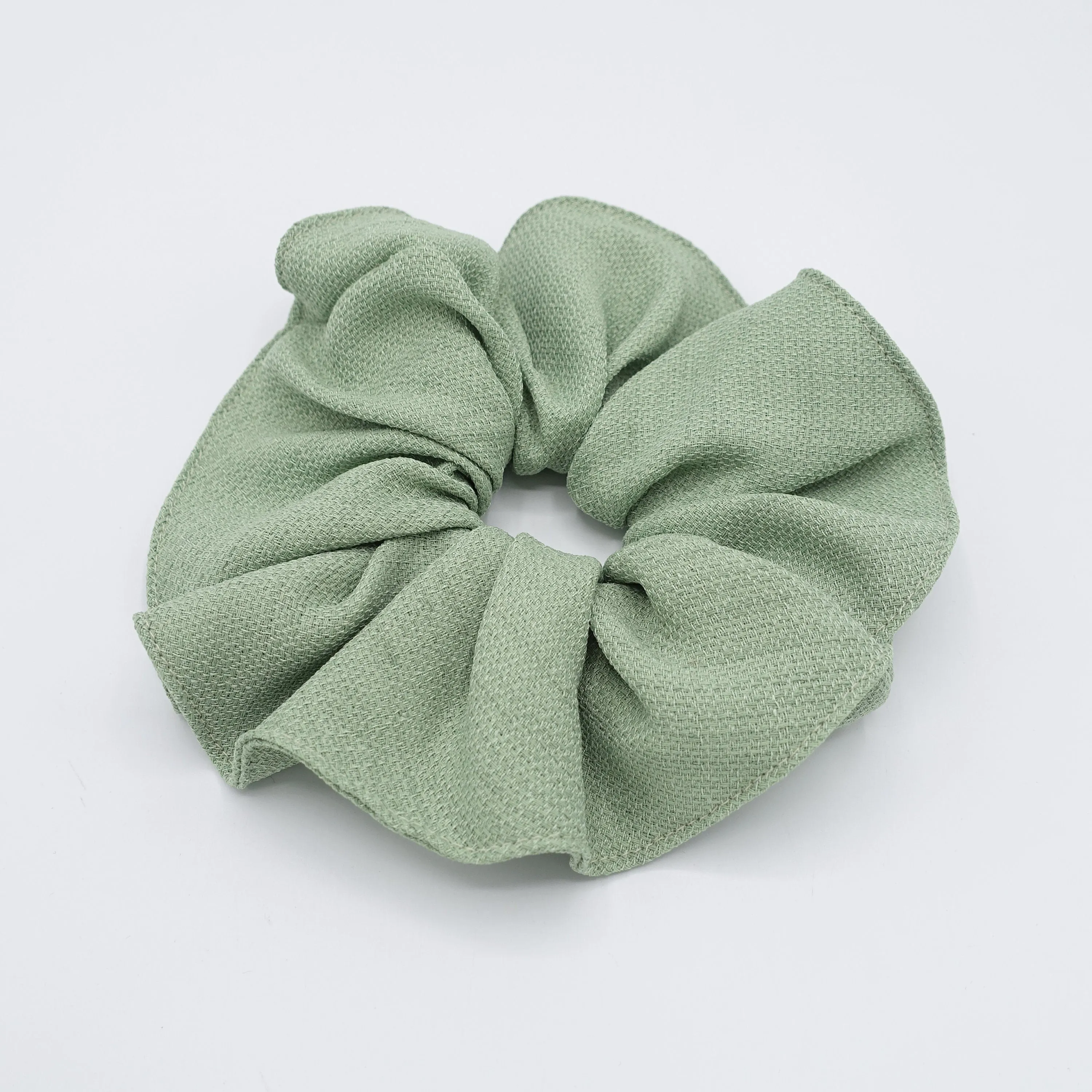 pastel scrunchies, linen scrunchies, oversized scrunchies for women
