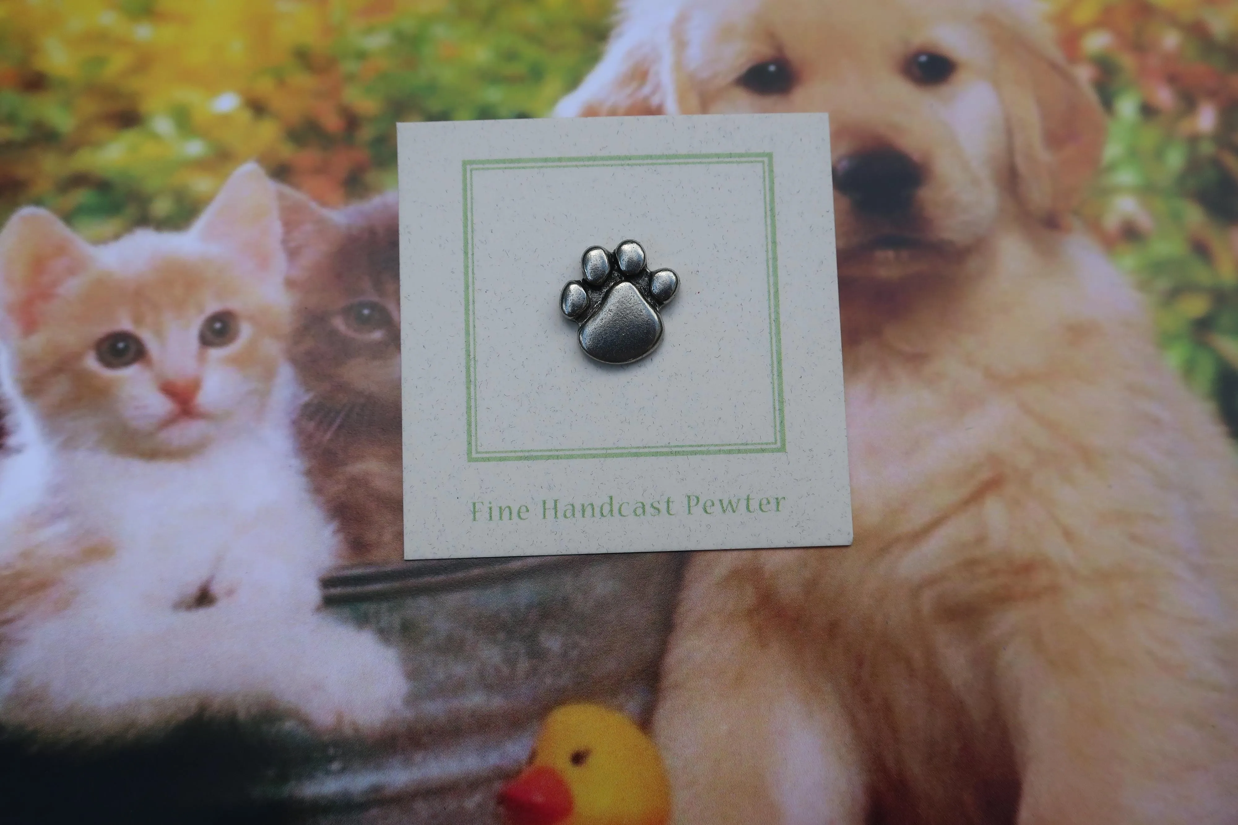 Paw Print Lapel Pin
