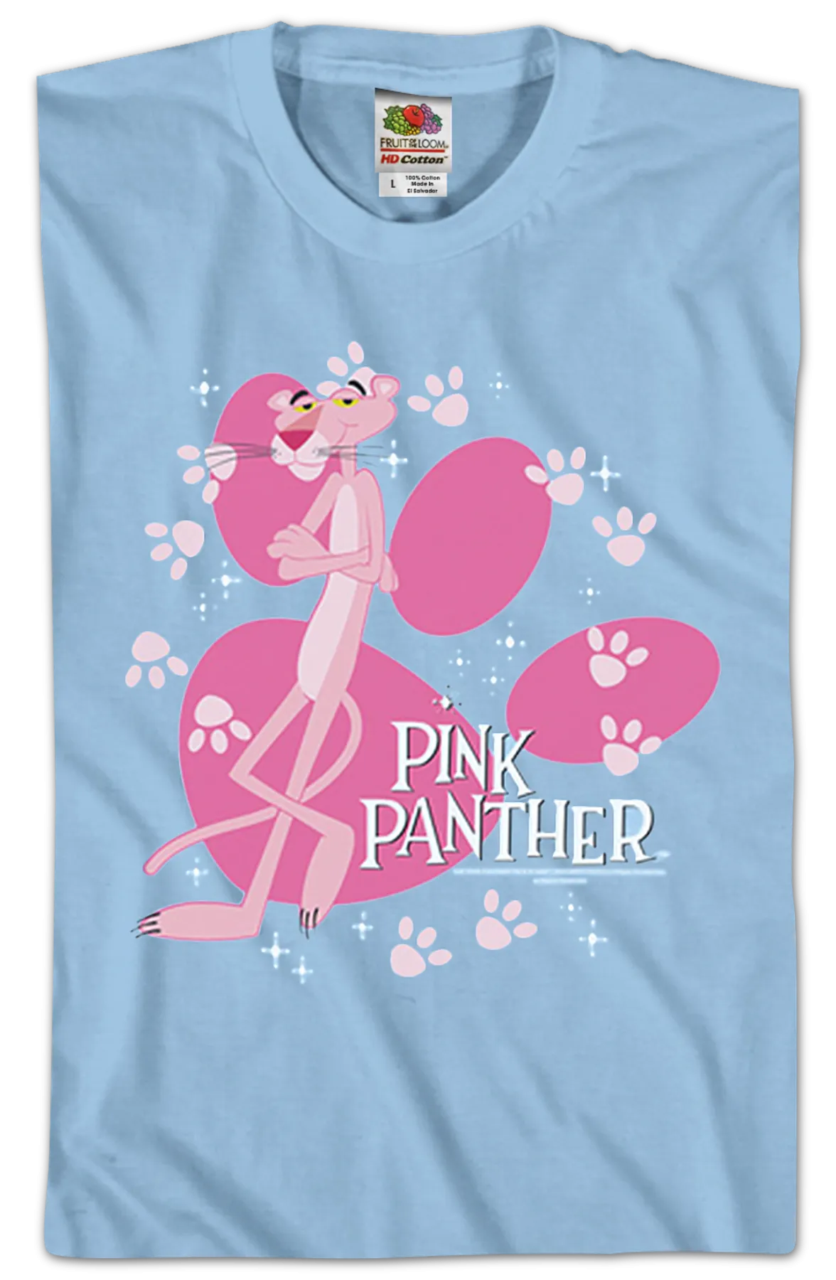 Paw Prints Pink Panther T-Shirt