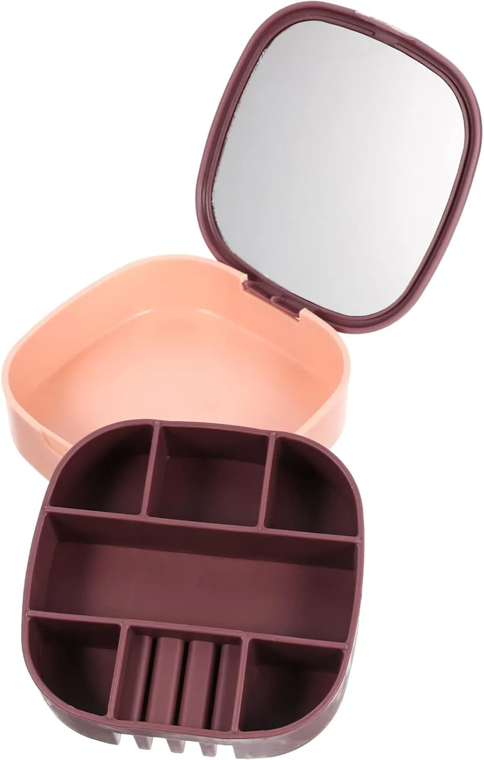 Pcs Box Jewelry Case for Earring Jewelry Organizer Box Mirror Small Travel Organizer Makeup for Women