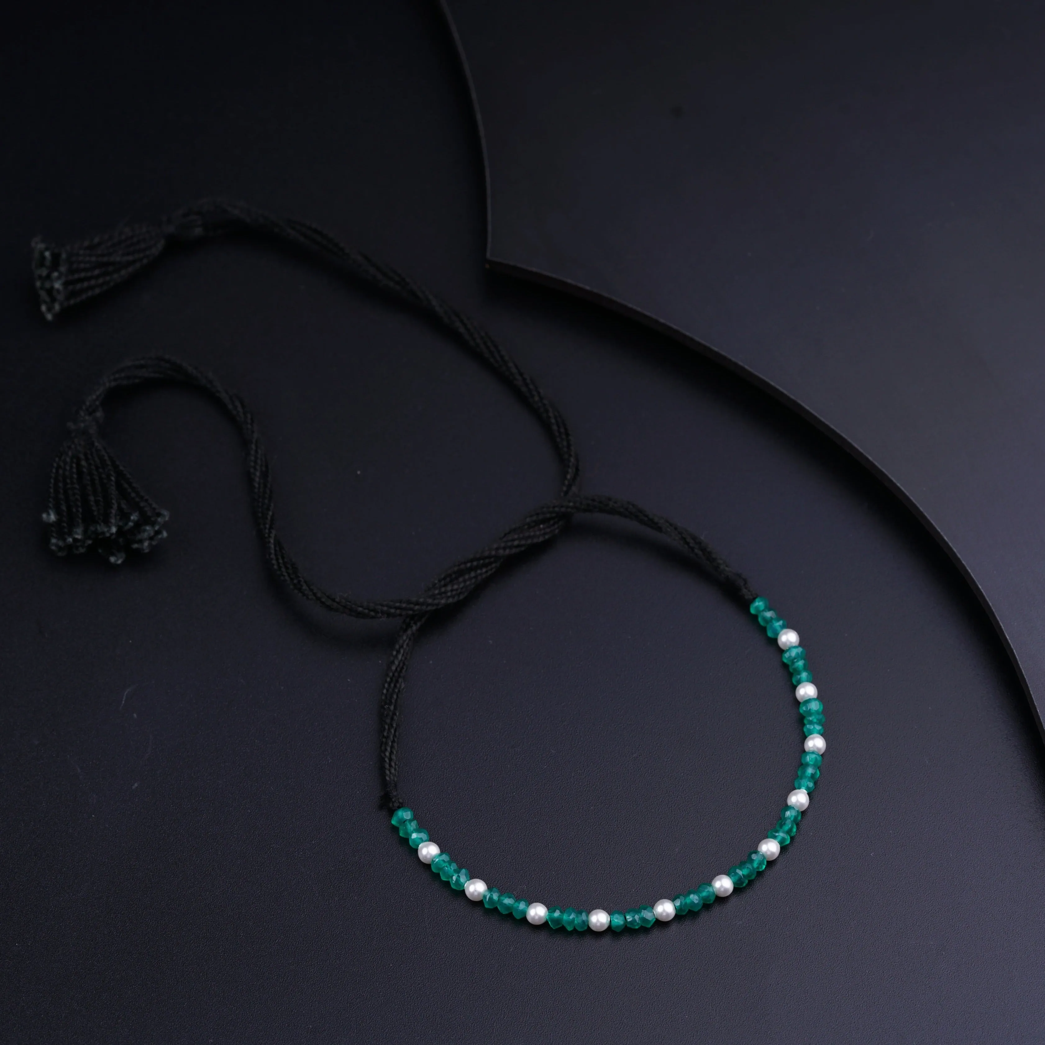 Pearl & Semiprecious Stones Anklets