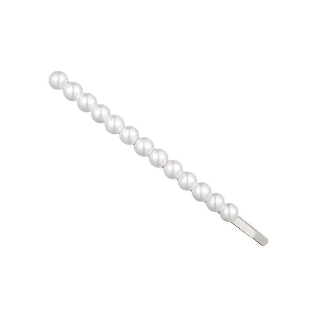 Pearl Hair Clip Snap Barrettes