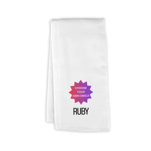Personalized Choose Your Own Emoji Burp Cloth