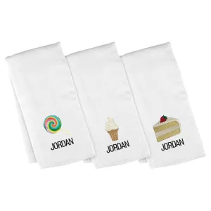 Personalized Emoji Burp Cloth - 3 Pack Sweet Like Sugar