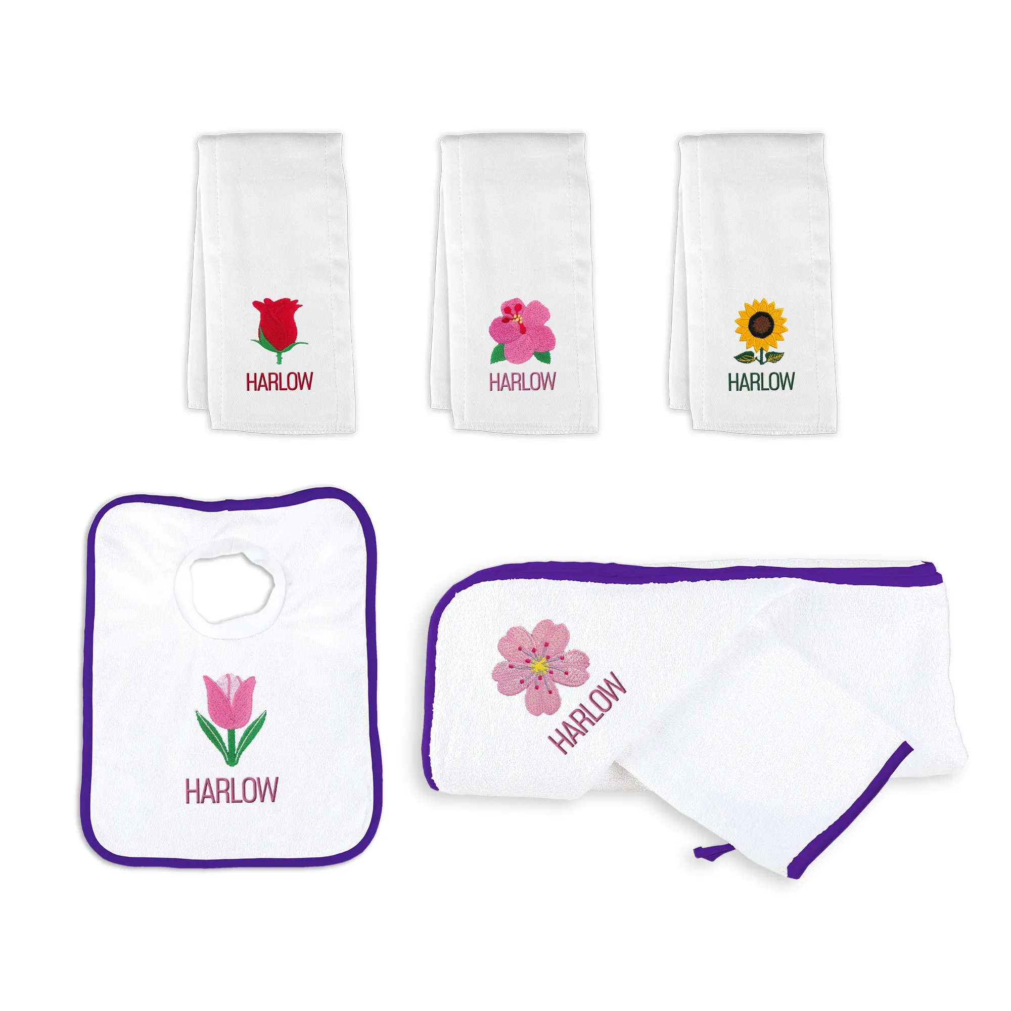 Personalized Emoji Medium Basket - Flower Power