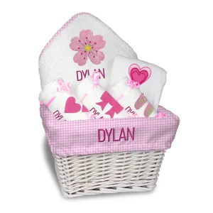 Personalized Emoji Medium Basket - Pretty in Pink
