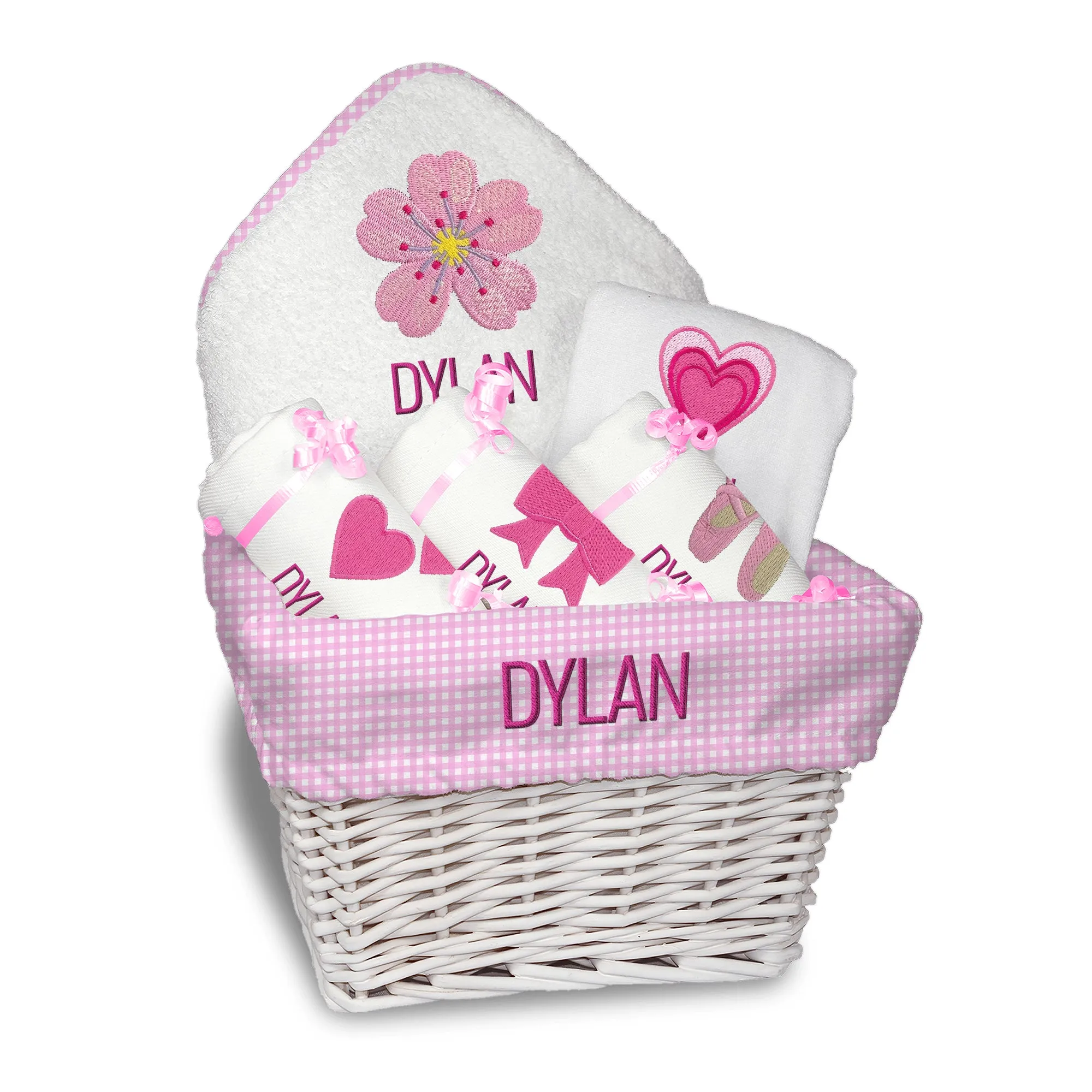 Personalized Emoji Medium Basket - Pretty in Pink