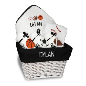 Personalized Emoji Medium Basket - Sports