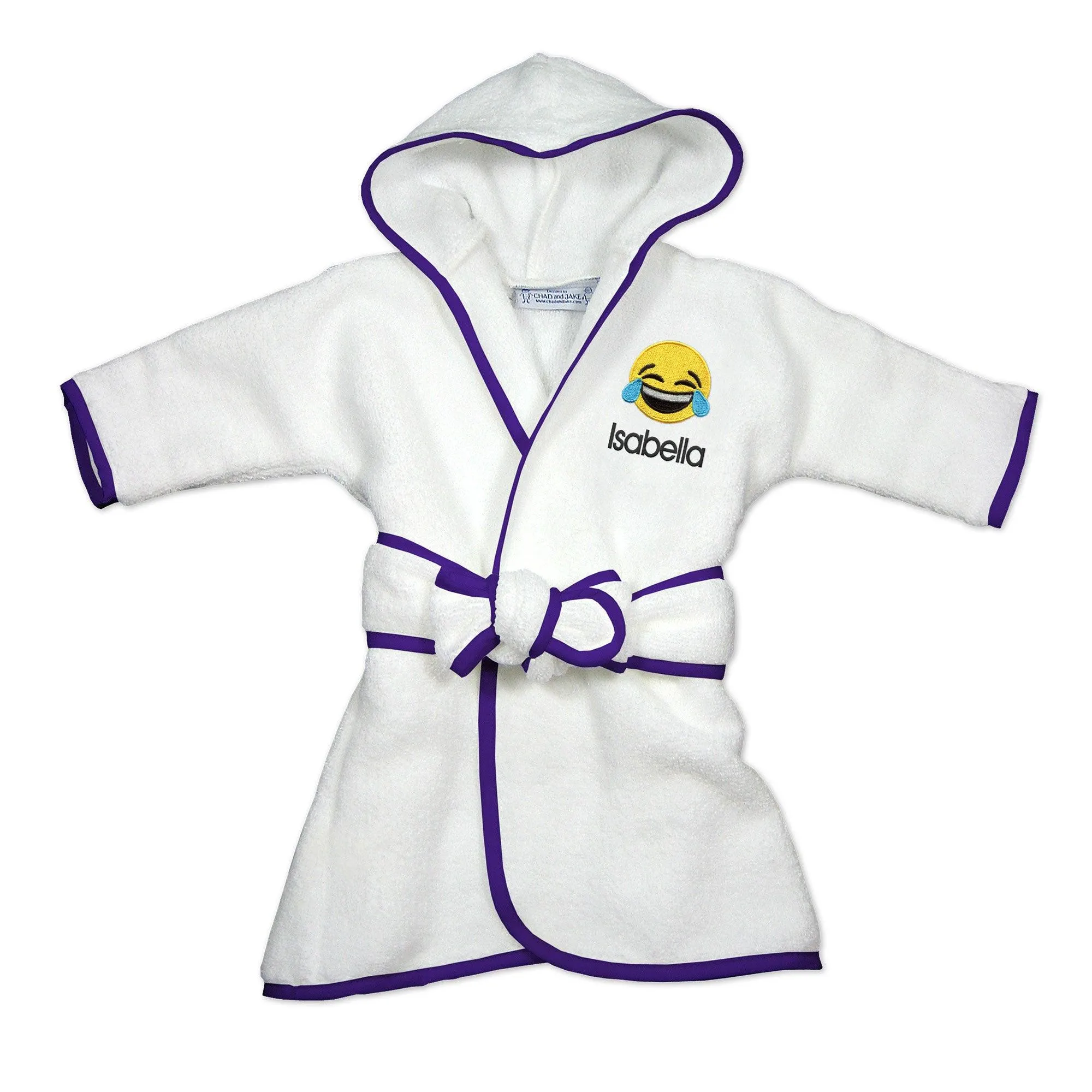 Personalized Happy Tears Emoji Robe