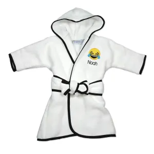 Personalized Happy Tears Emoji Robe