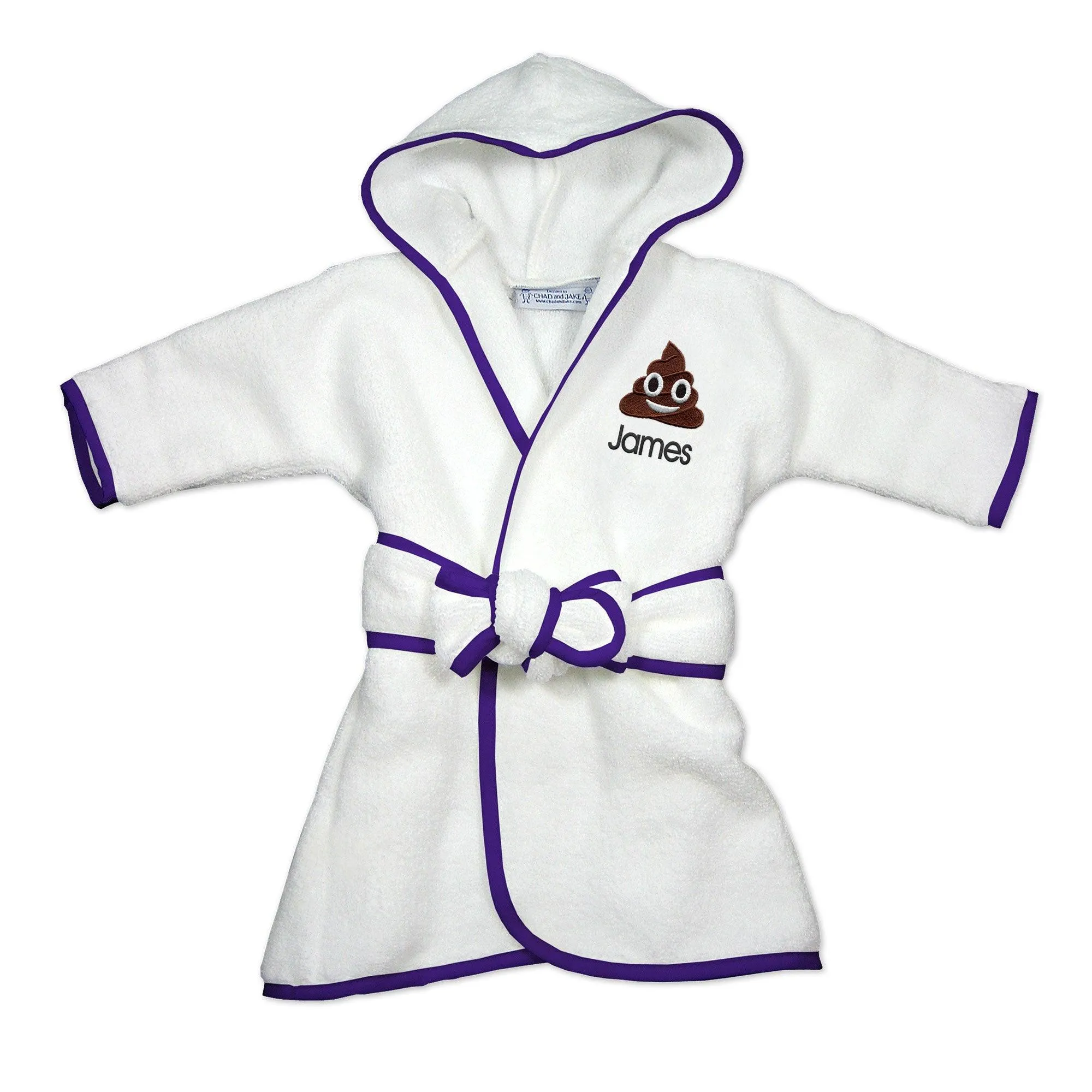 Personalized Poop Face Emoji Robe