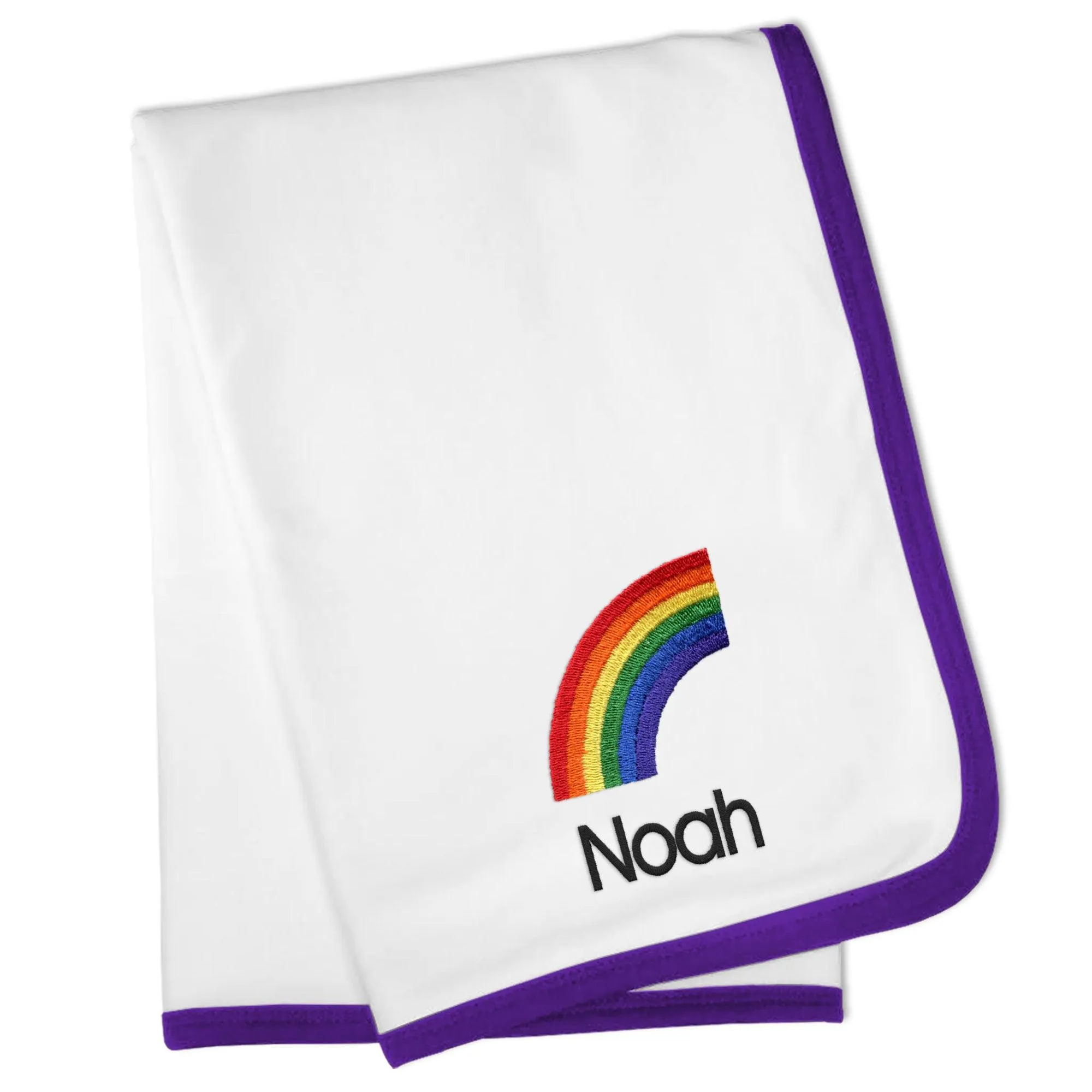 Personalized Rainbow Emoji Blanket