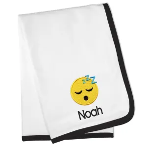 Personalized Sleeping Face Emoji Blanket