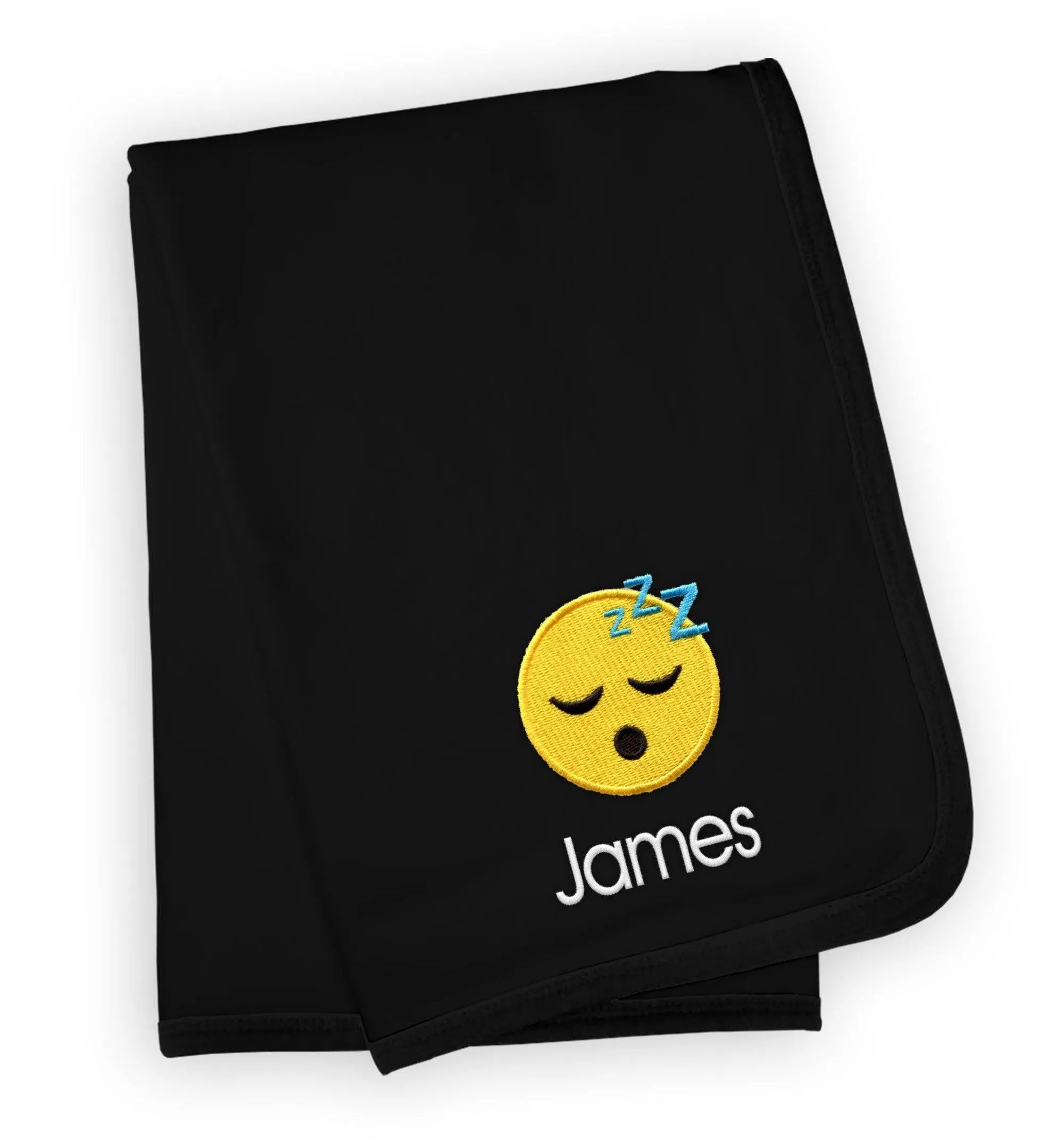Personalized Sleeping Face Emoji Blanket