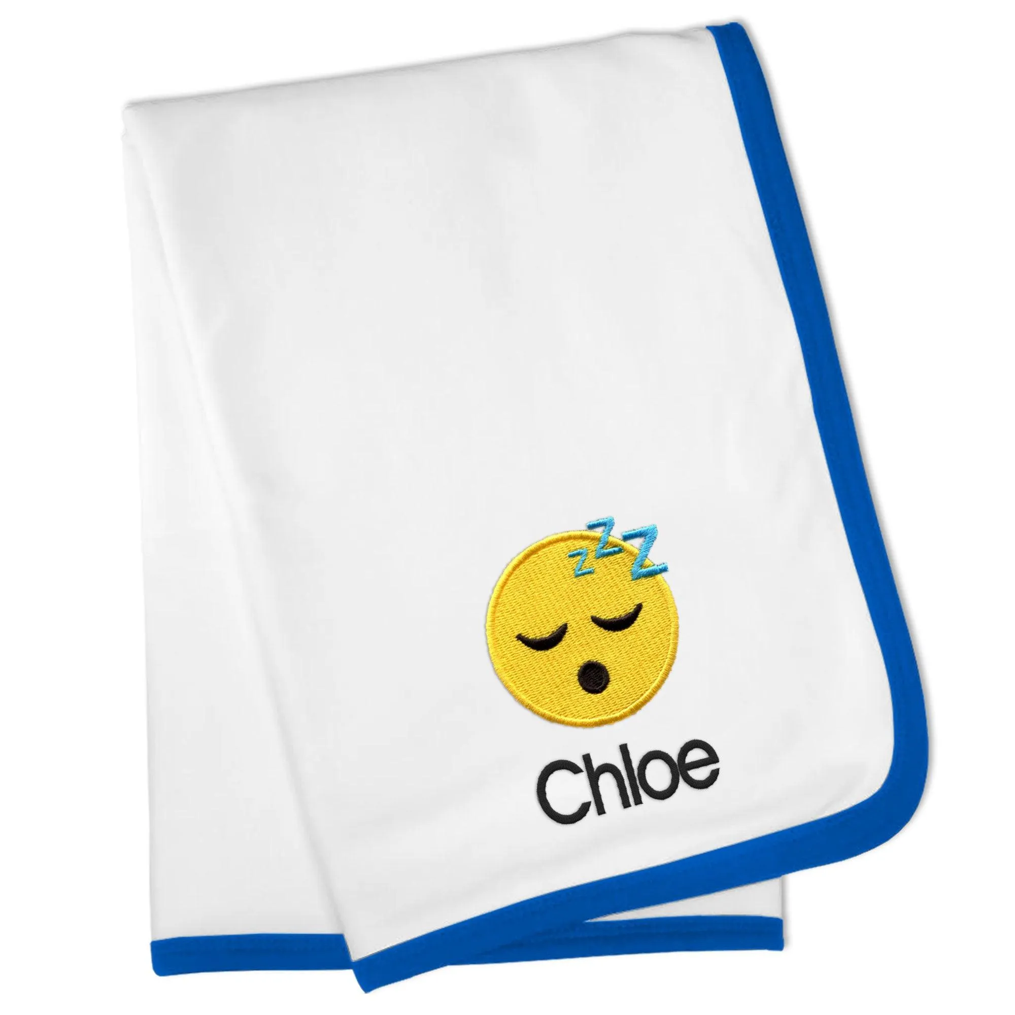 Personalized Sleeping Face Emoji Blanket