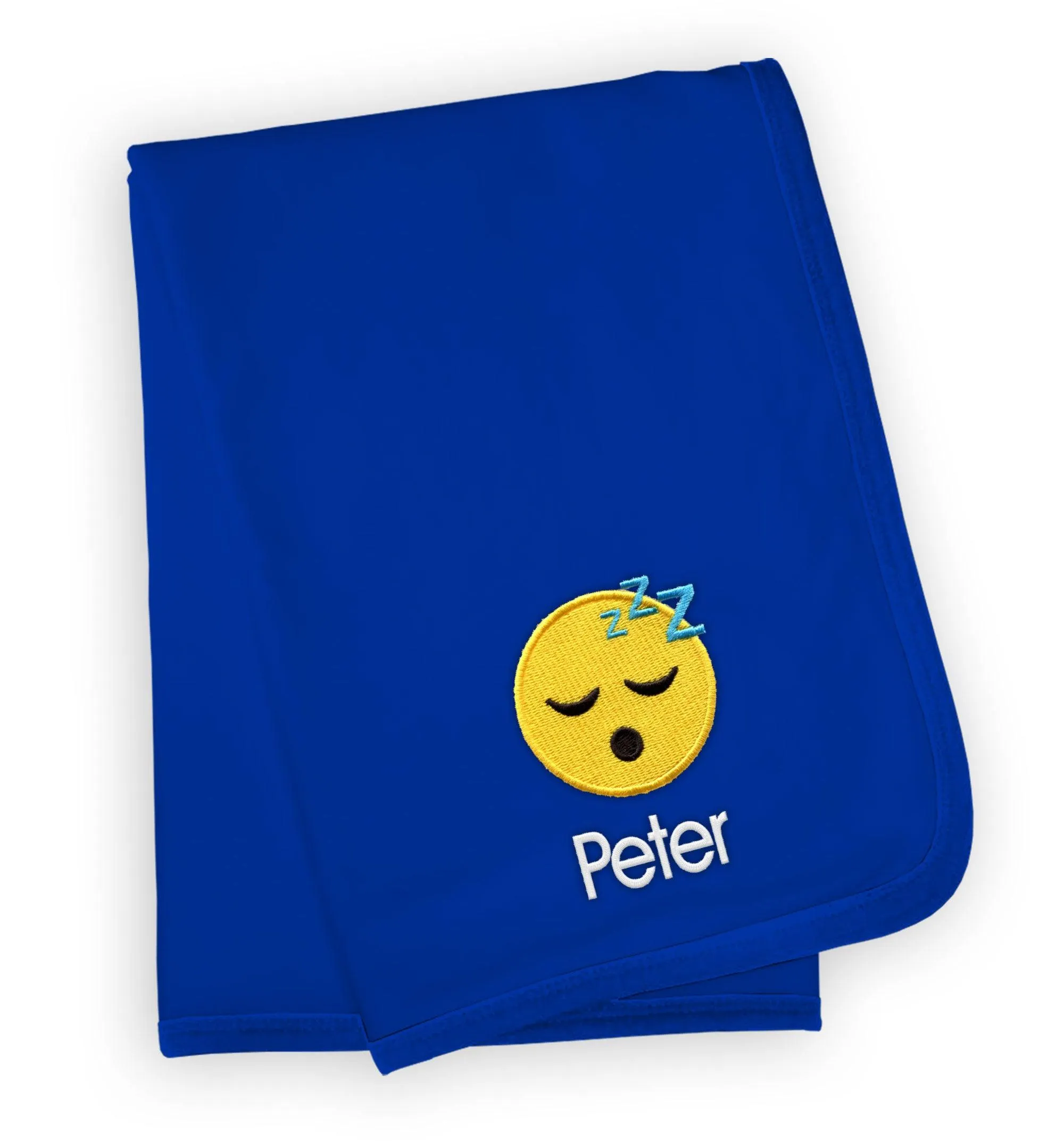 Personalized Sleeping Face Emoji Blanket