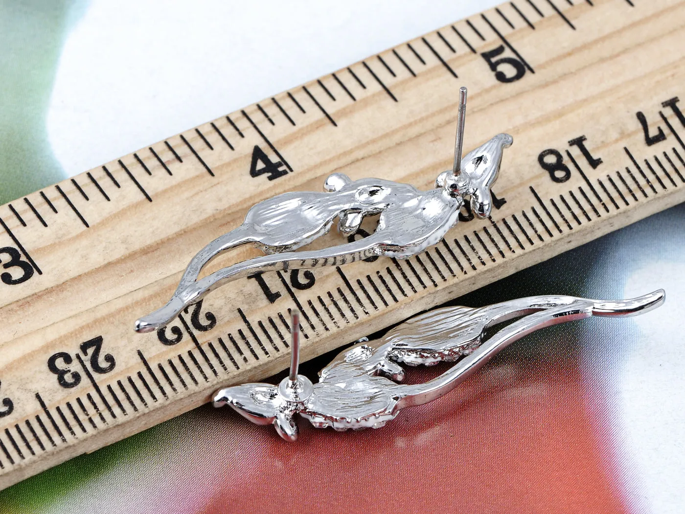 Petite Elements Cartoon Mice Earrings