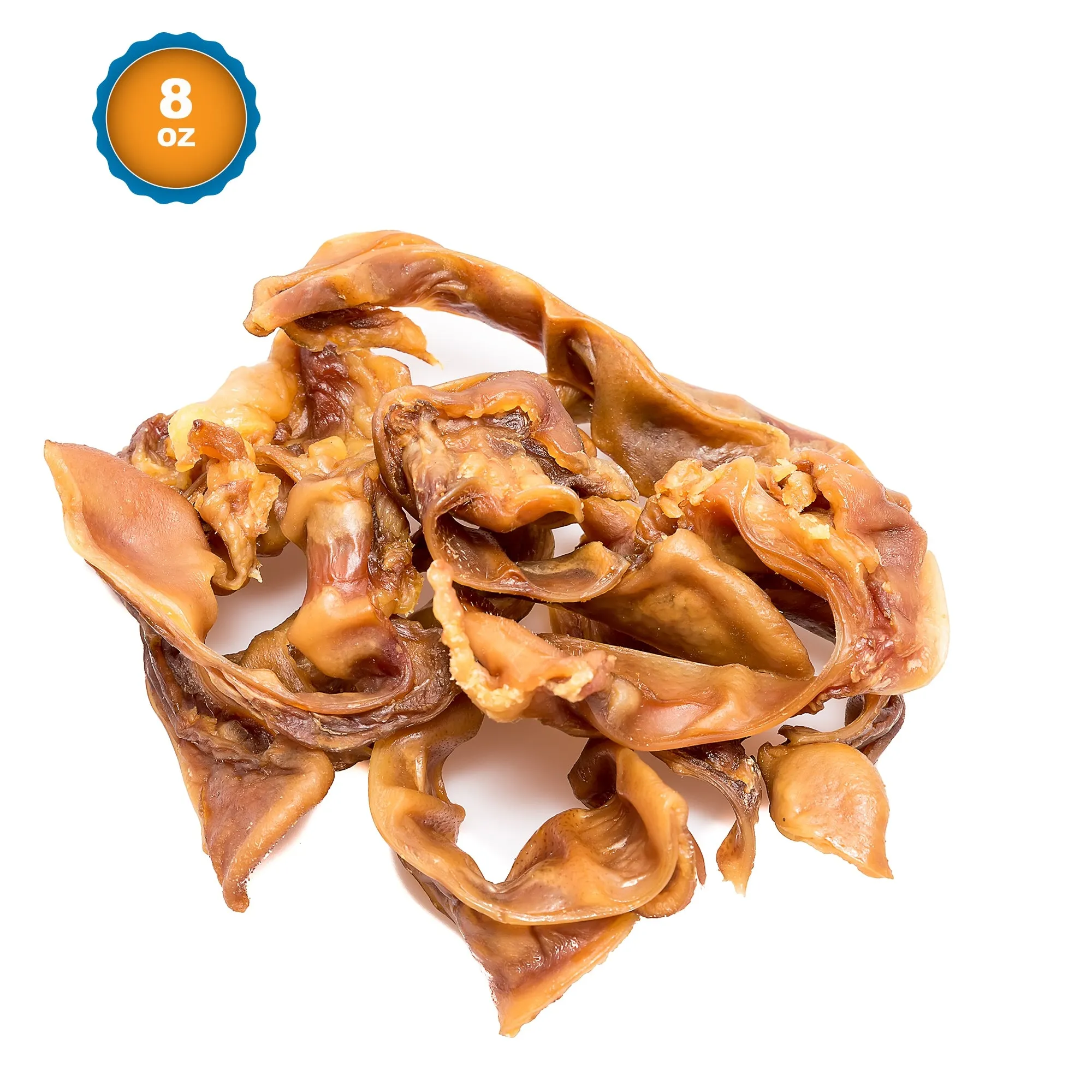 Pig Ears Strips for Dogs (8 Oz & 1, 5 pounds) 100% Natural bite size Pork Dog Chews From 123 Treats