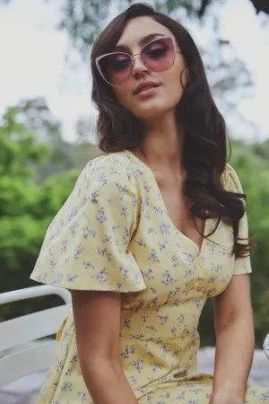 Pink Angled Sunglasses